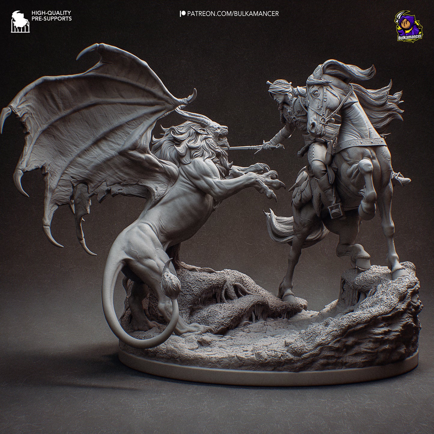 Bulkamancer Sculps Ciri vs Manticore - The Witcher IV