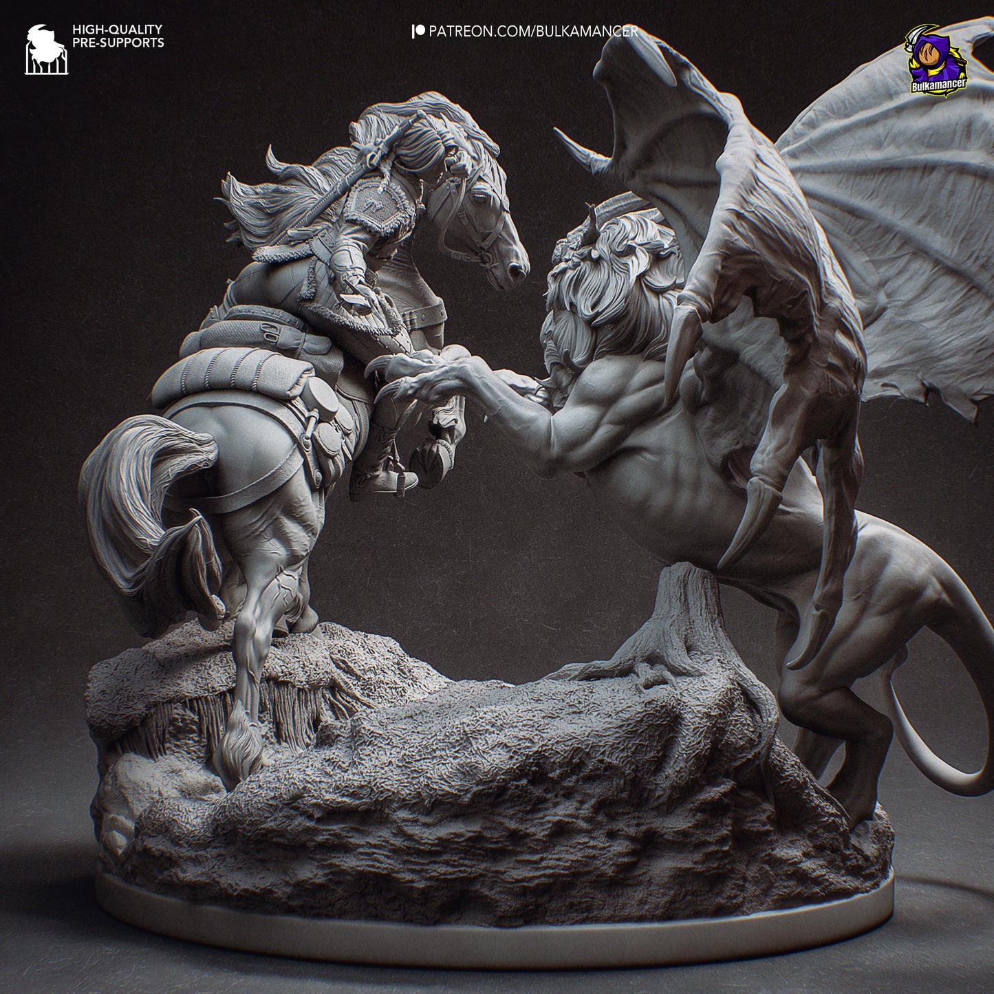 Bulkamancer Sculps Ciri vs Manticore - The Witcher IV