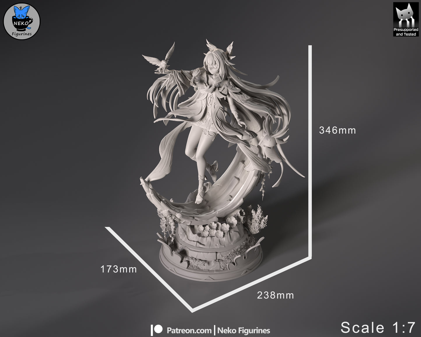 Neko Figurines Columbina - Genshin Impact