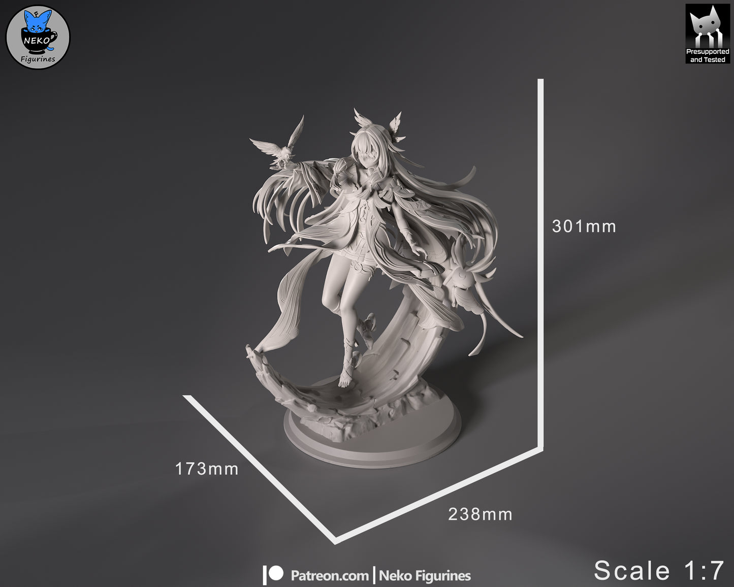 Neko Figurines Columbina - Genshin Impact