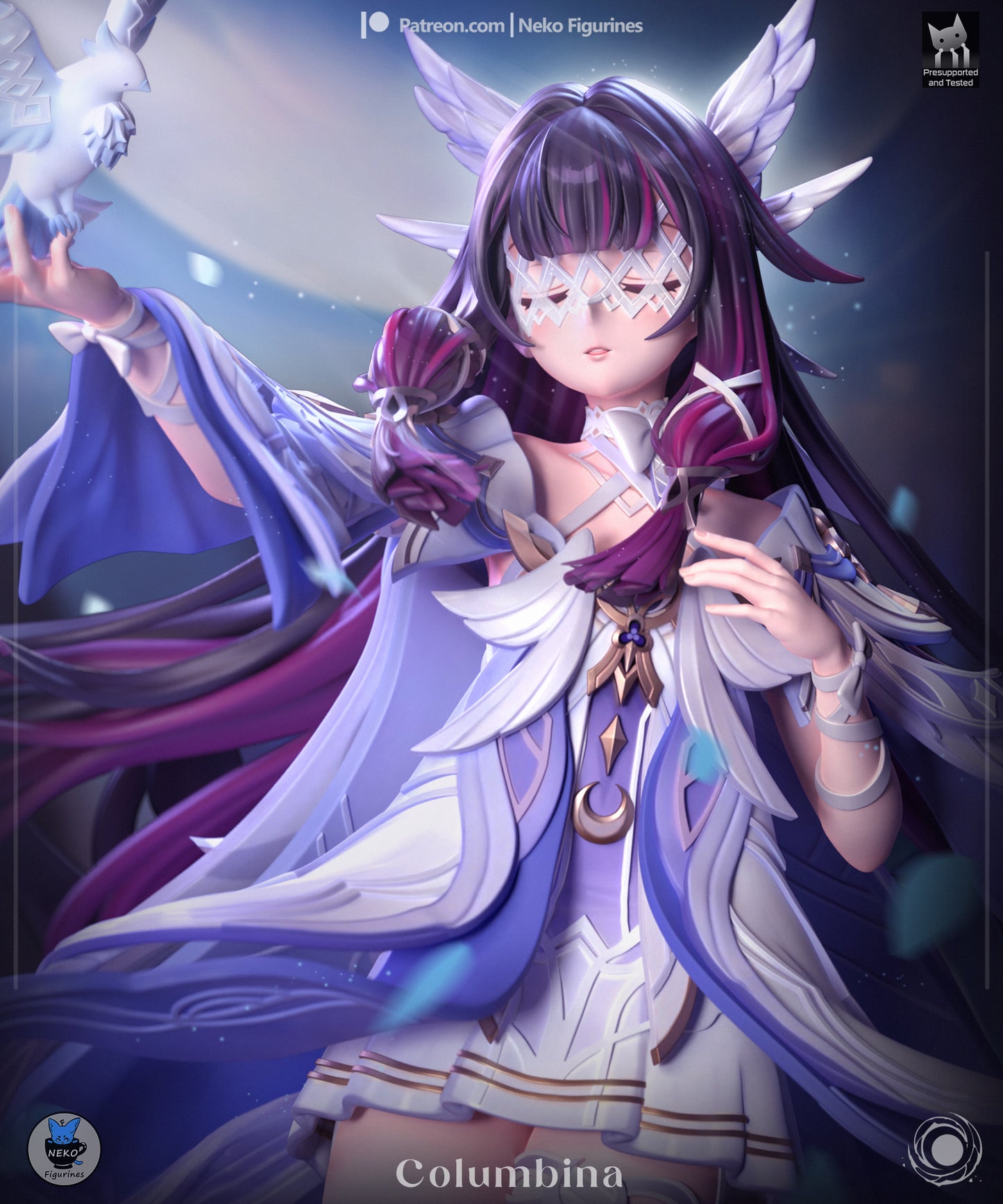 Neko Figurines Columbina - Genshin Impact