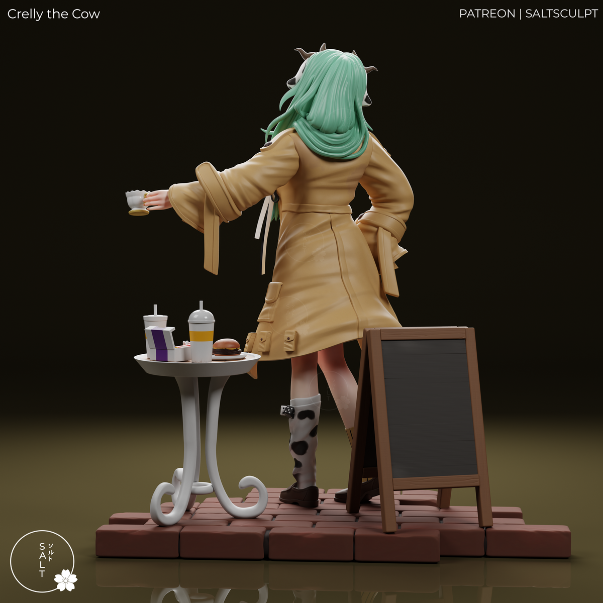 SaltSculpt Crelly the Cow