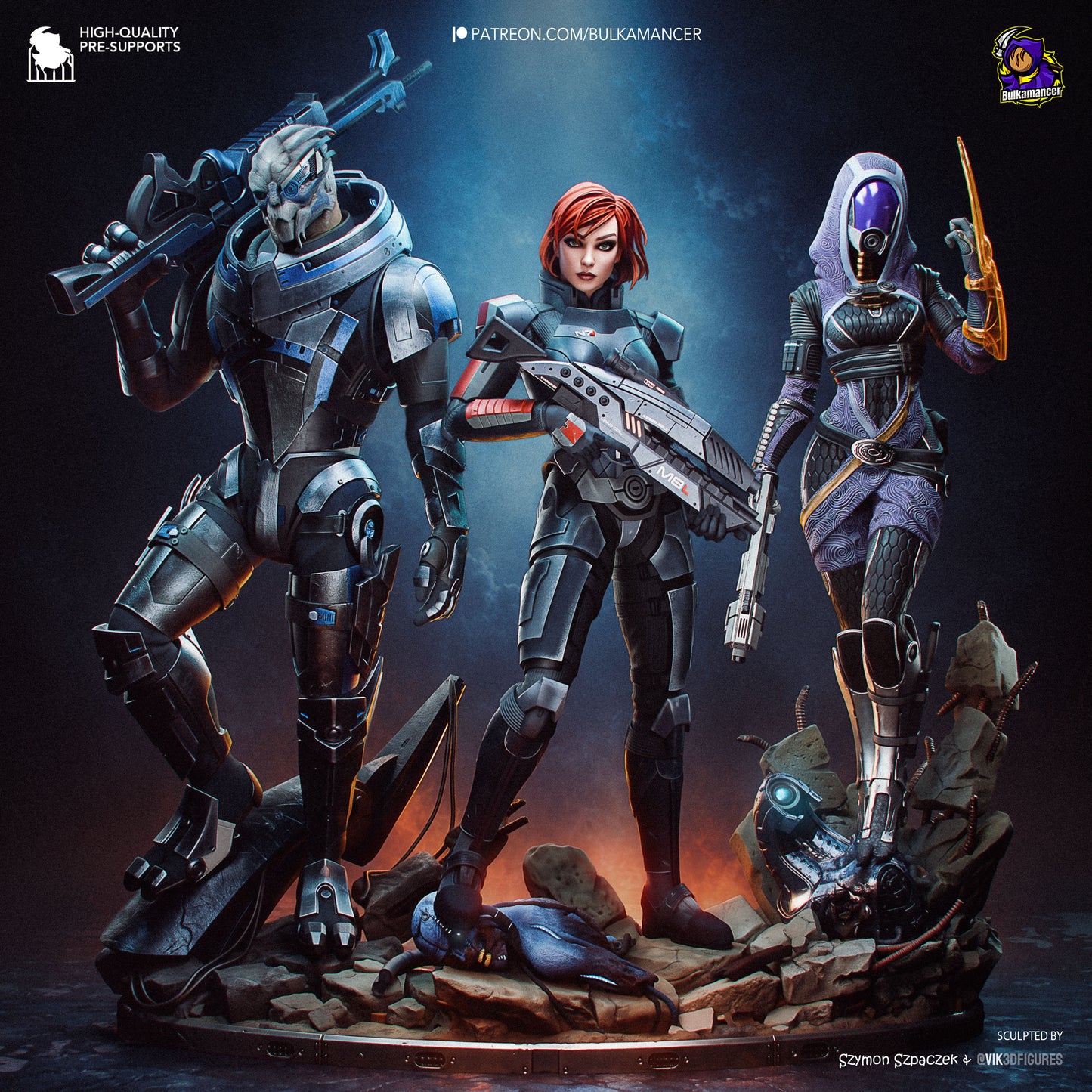Bulkamancer Sculps Shepard - Mass Effect
