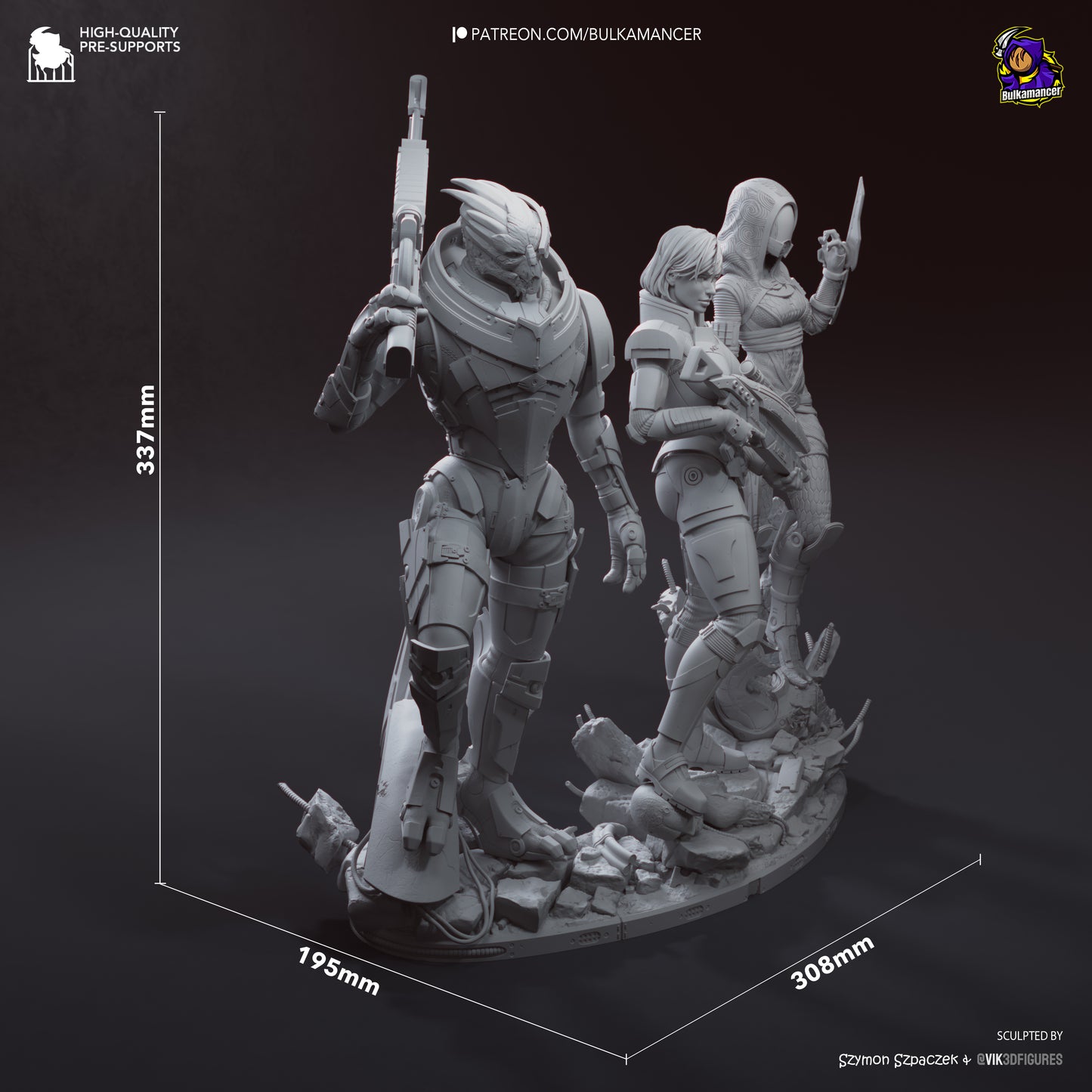 Bulkamancer Sculps Shepard - Mass Effect