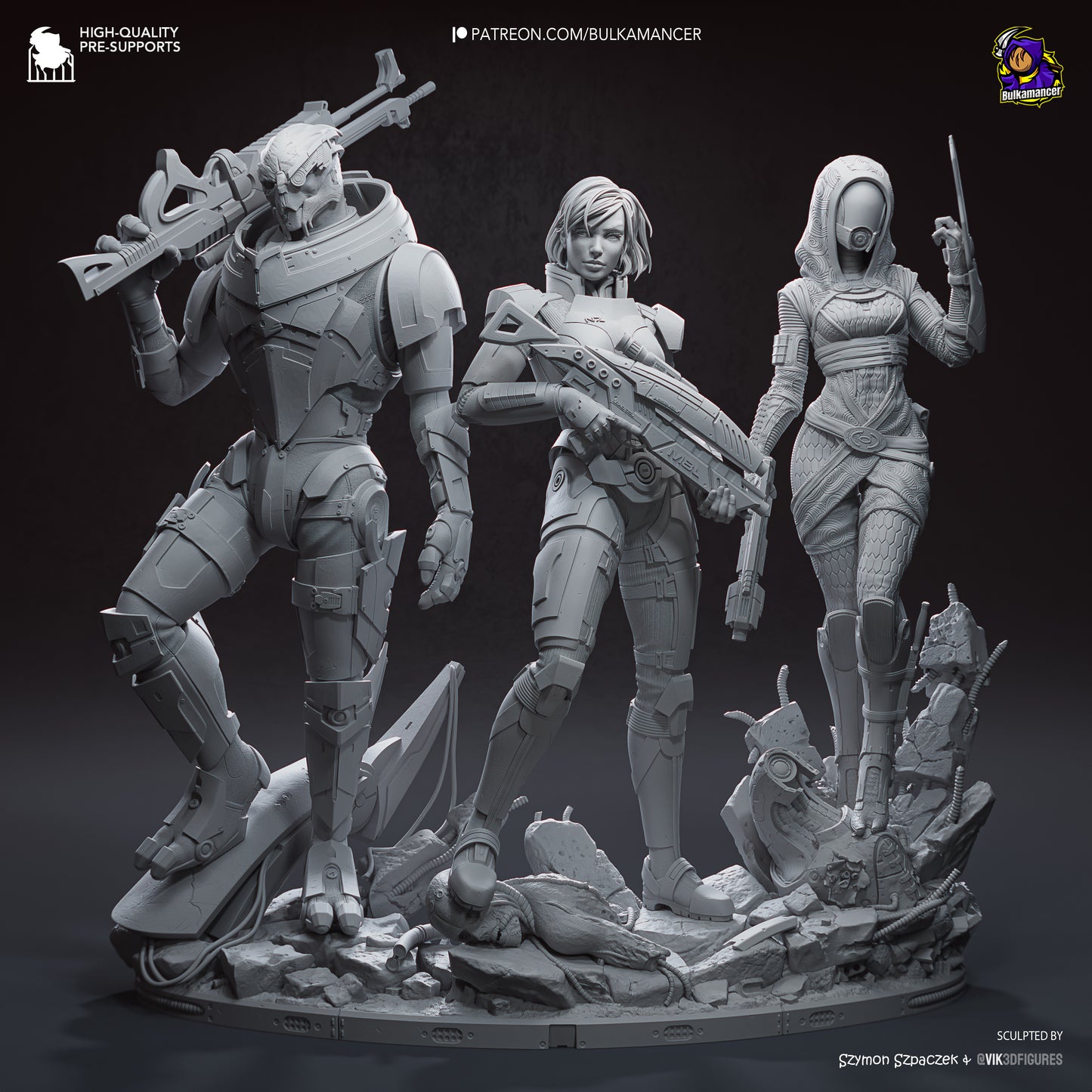 Bulkamancer Sculps Shepard - Mass Effect
