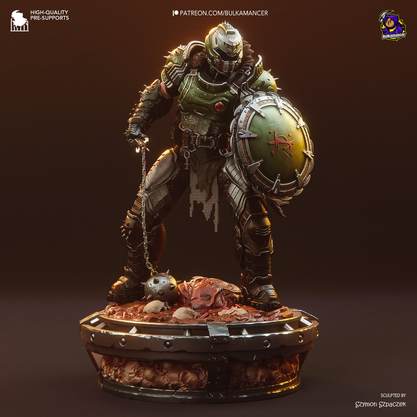 Bulkamancer Sculps Doom Slayer - Doom: Dark Ages