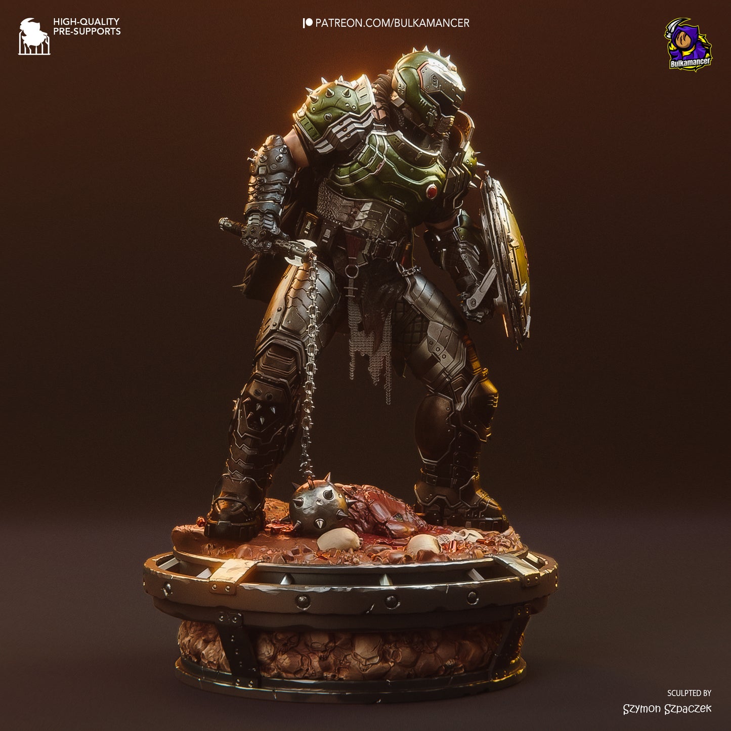 Bulkamancer Sculps Doom Slayer - Doom: Dark Ages