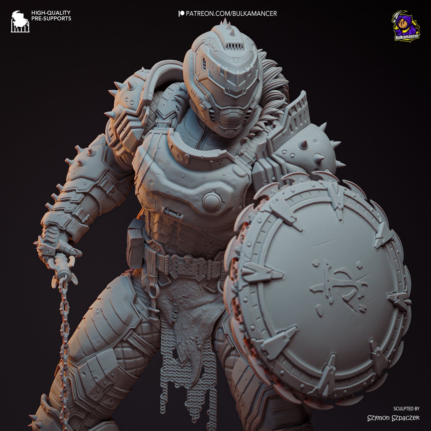 Bulkamancer Sculps Doom Slayer - Doom: Dark Ages