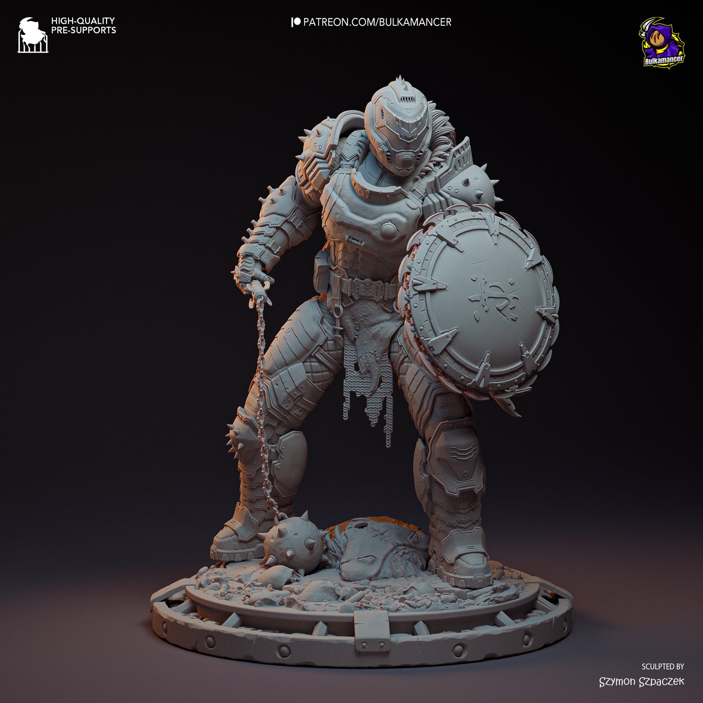 Bulkamancer Sculps Doom Slayer - Doom: Dark Ages
