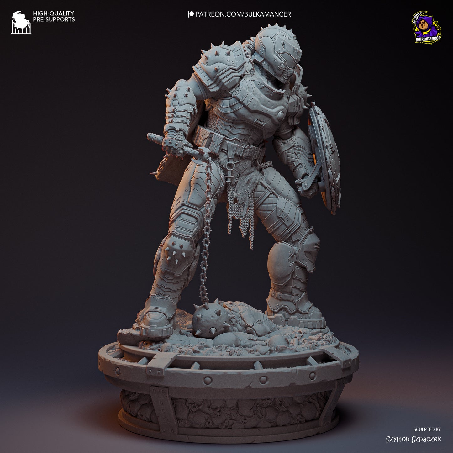 Bulkamancer Sculps Doom Slayer - Doom: Dark Ages