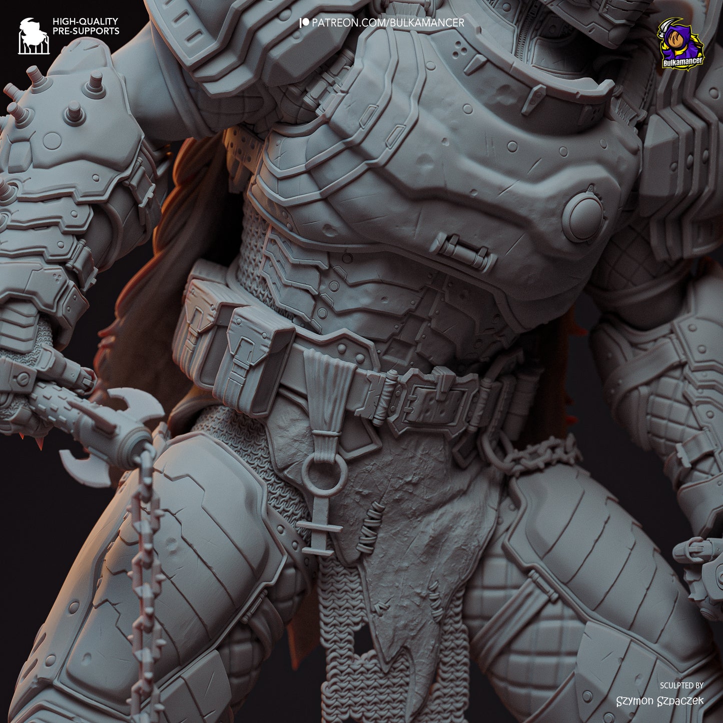 Bulkamancer Sculps Doom Slayer - Doom: Dark Ages