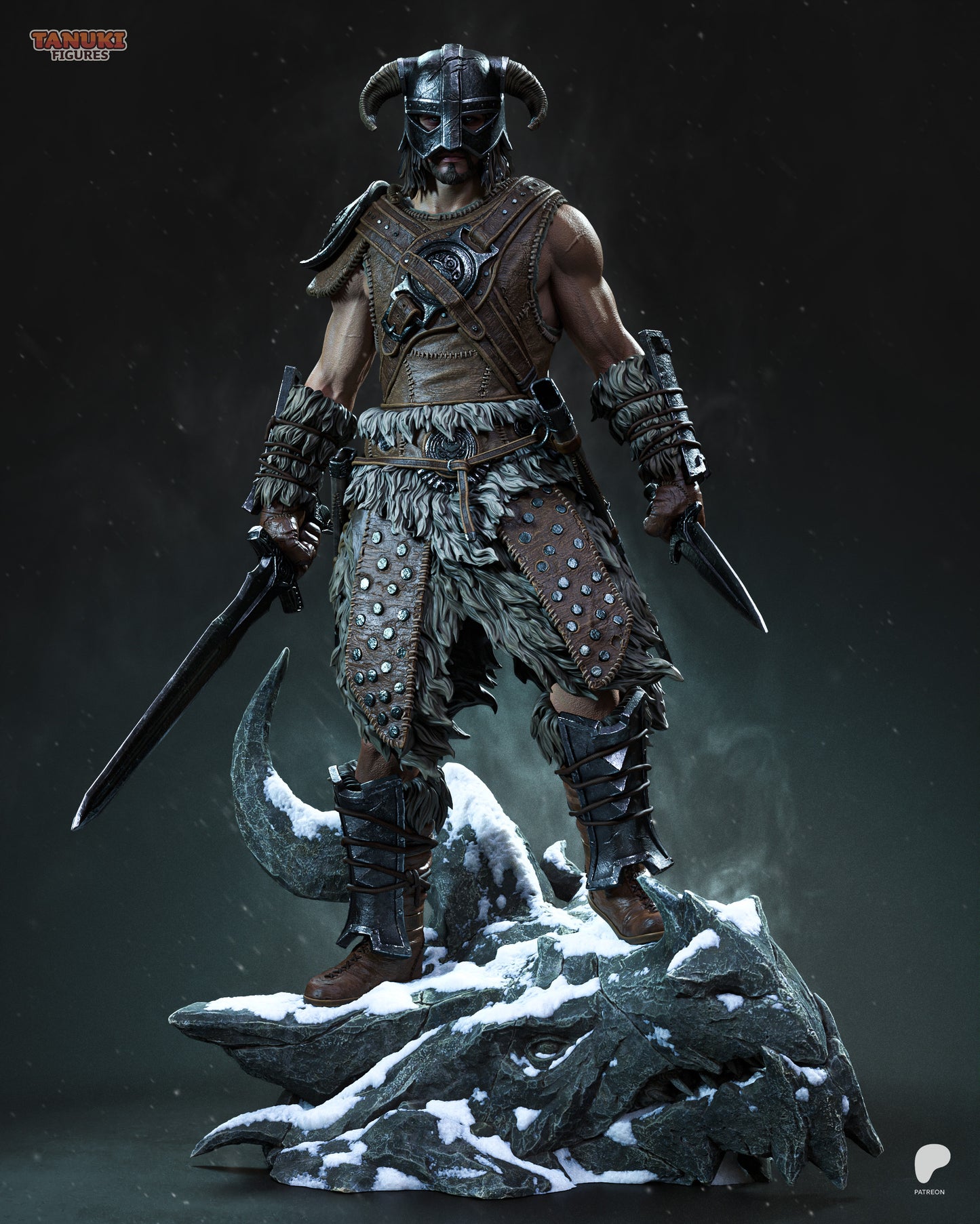 Tanuki Figures Dragonborn - Skyrim