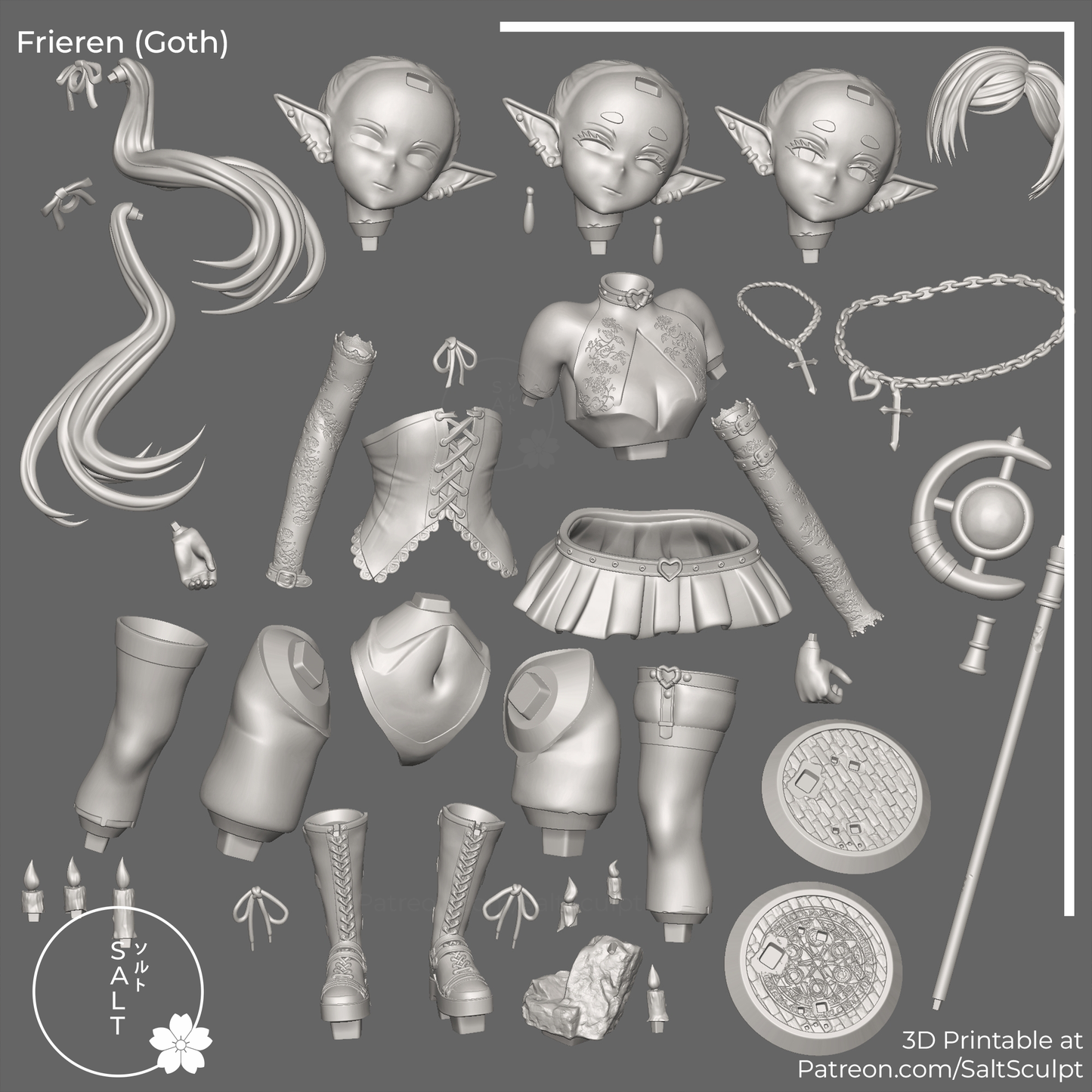 SaltSculpt Goth Frieren - Frieren