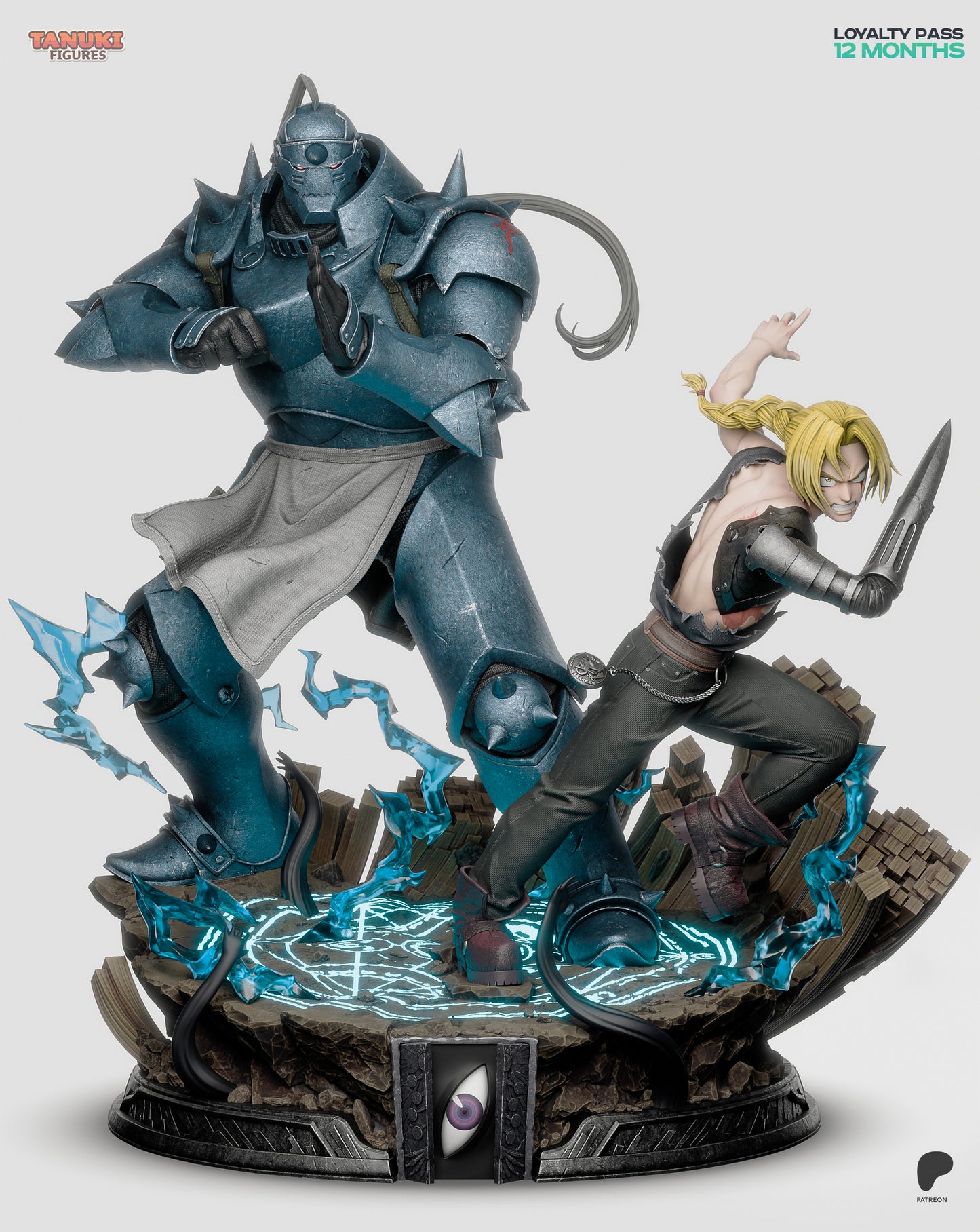 Tanuki Figures Diorama Edward and Alphonse - Fullmetal Alchemist