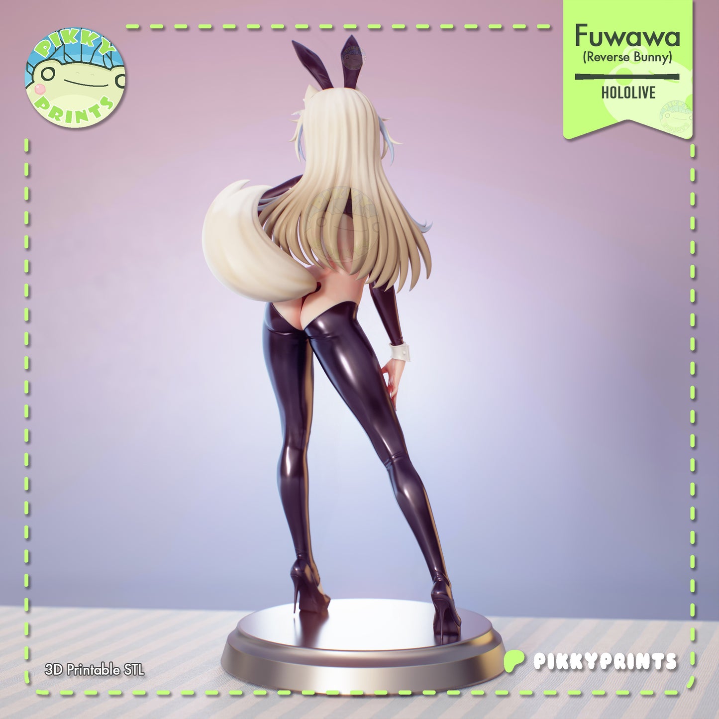 Pikky Prints Reverse Bunny Mococo & Fuwawa