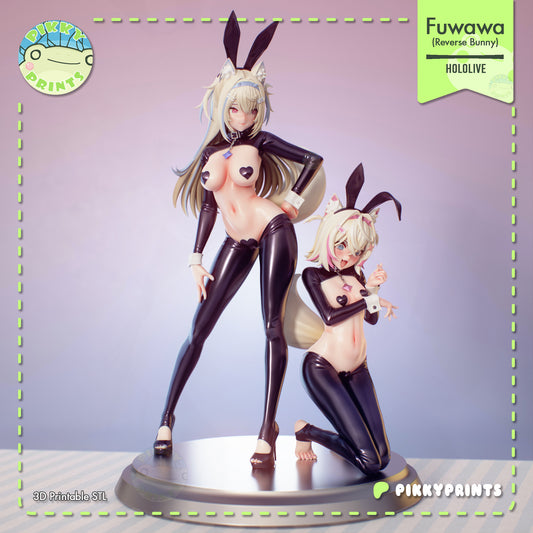 Pikky Prints Reverse Bunny Mococo & Fuwawa