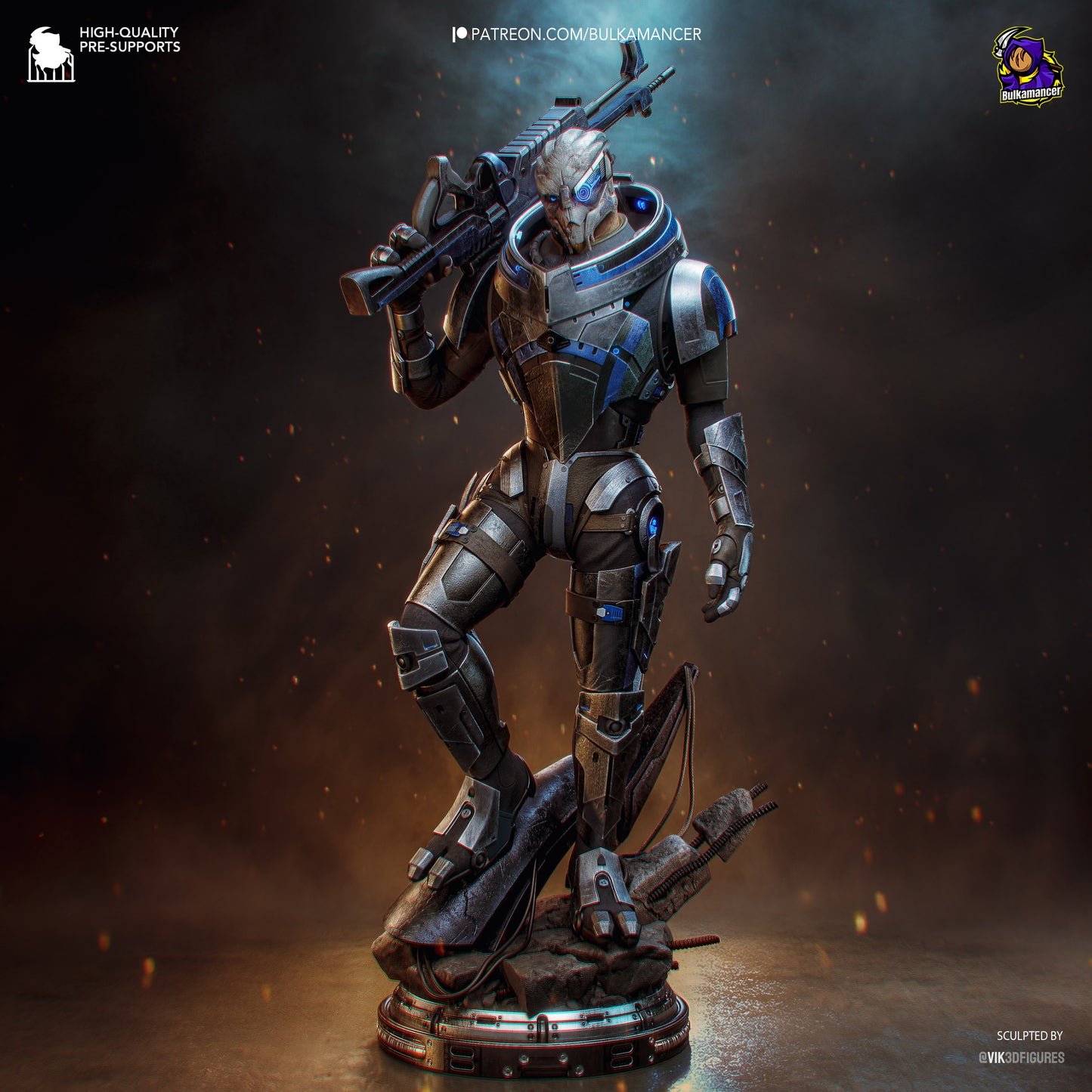 Bulkamancer Sculps Garrus - Mass Effect
