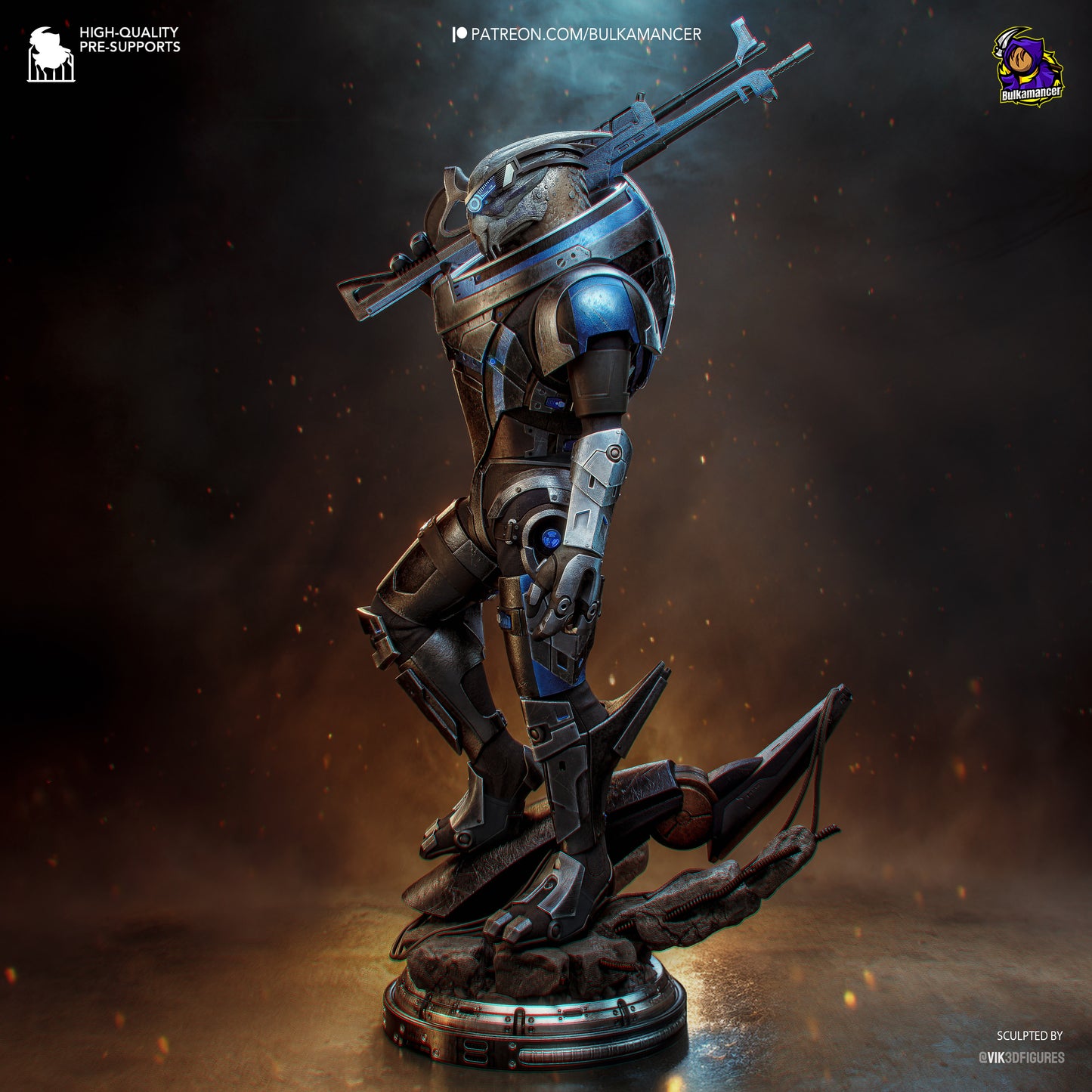 Bulkamancer Sculps Garrus - Mass Effect