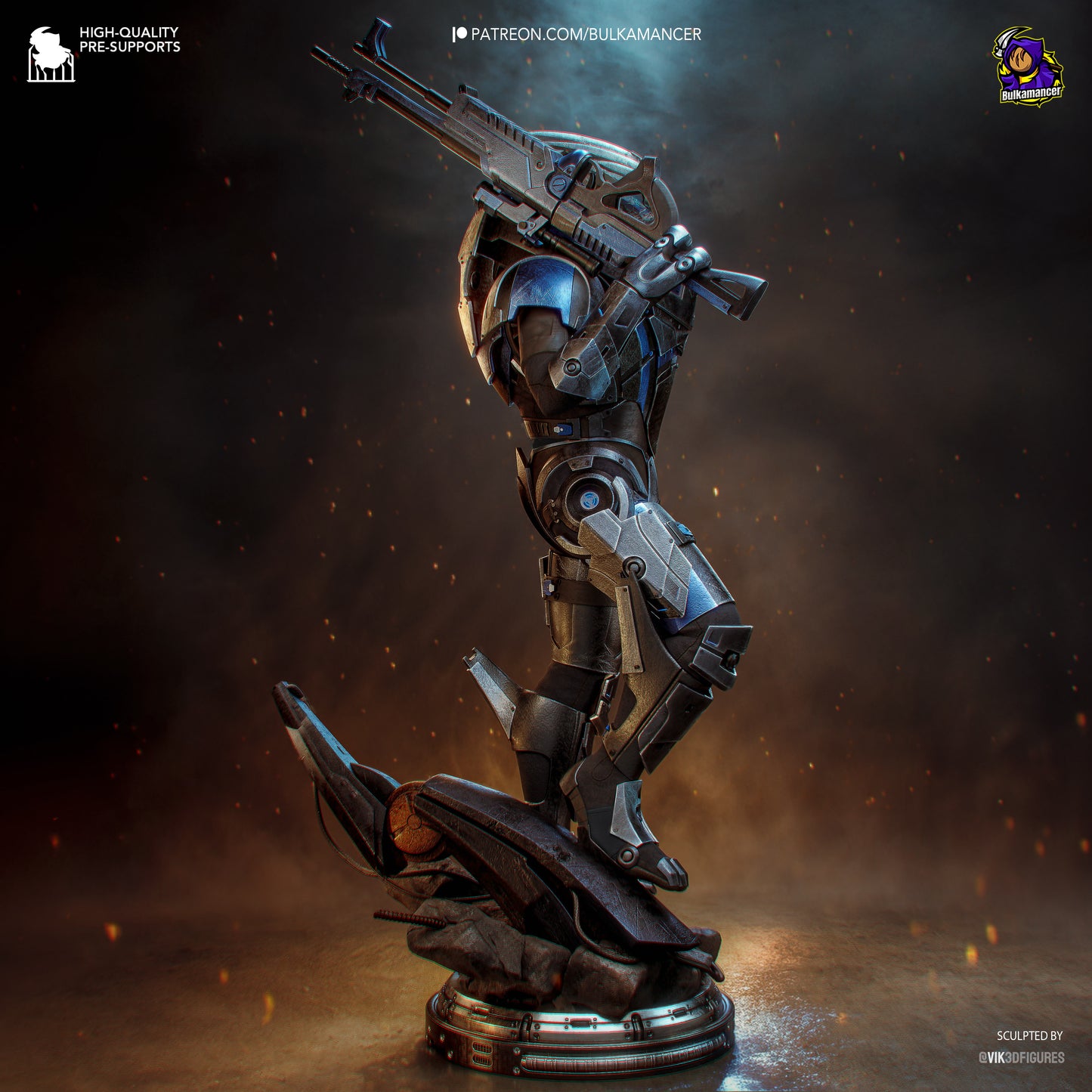 Bulkamancer Sculps Garrus - Mass Effect