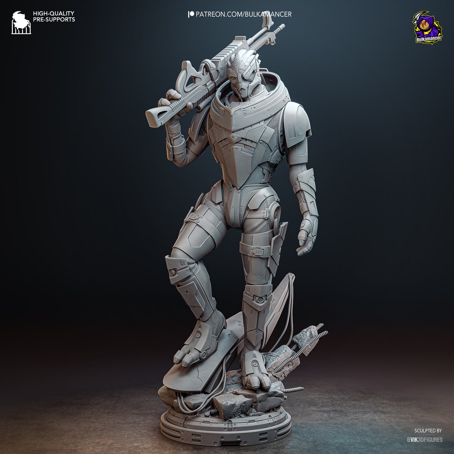 Bulkamancer Sculps Garrus - Mass Effect