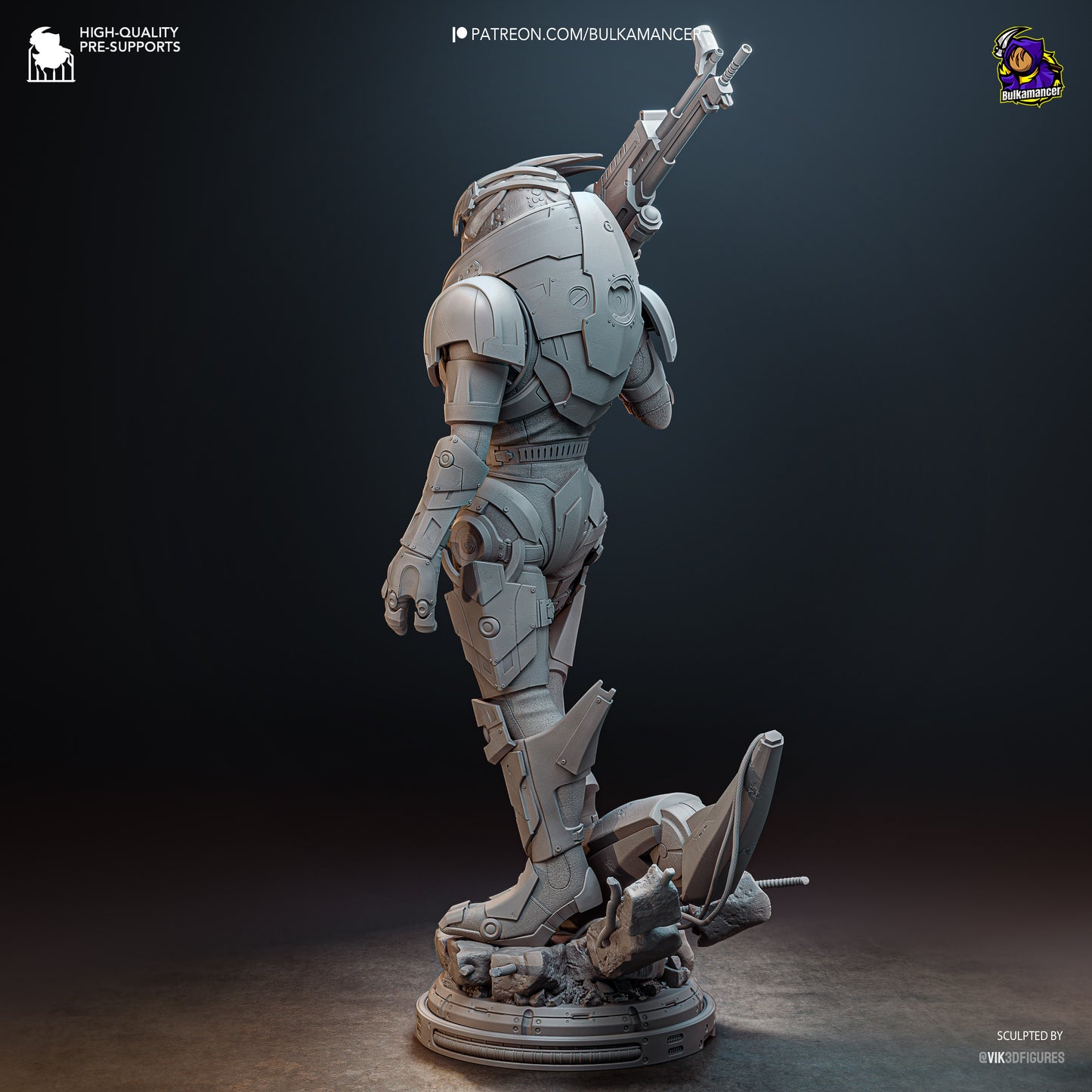 Bulkamancer Sculps Garrus - Mass Effect