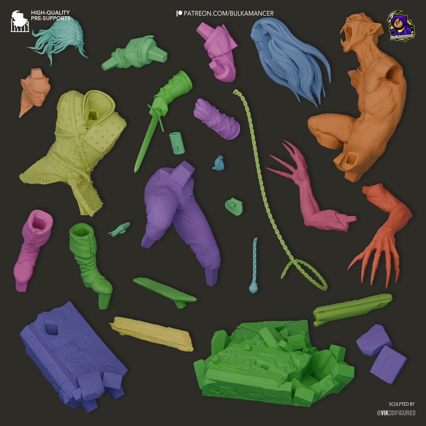 Bulkamancer Sculps Geralt - The Witcher book series