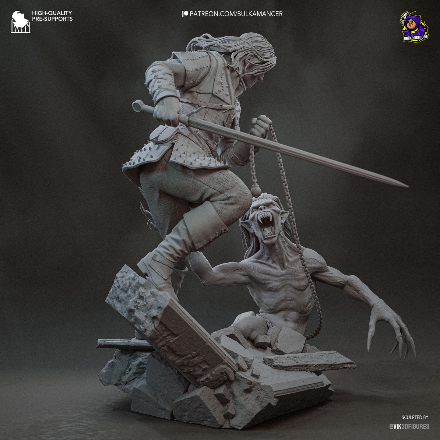 Bulkamancer Sculps Geralt - The Witcher book series