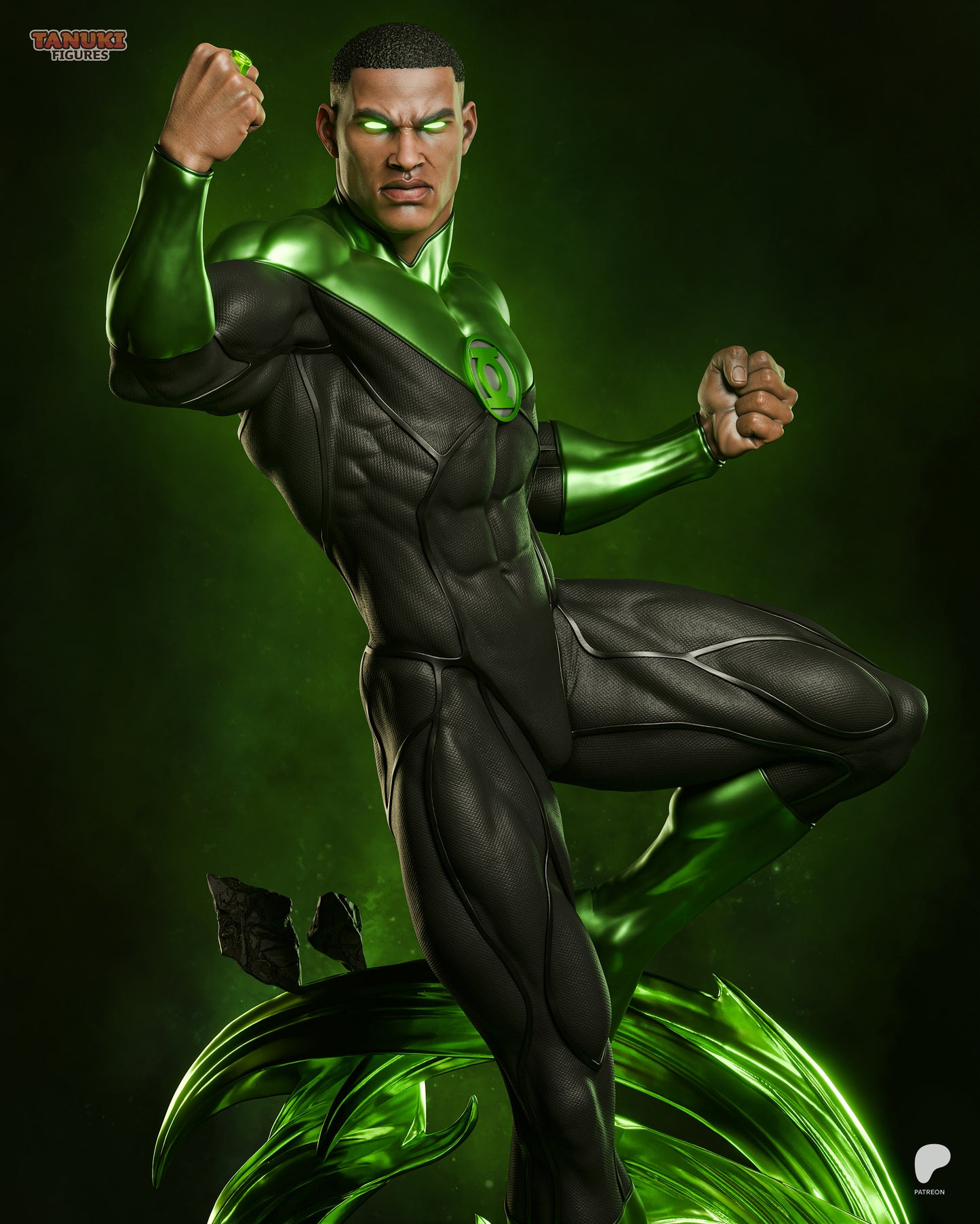 Tanuki Figures Green Lantern