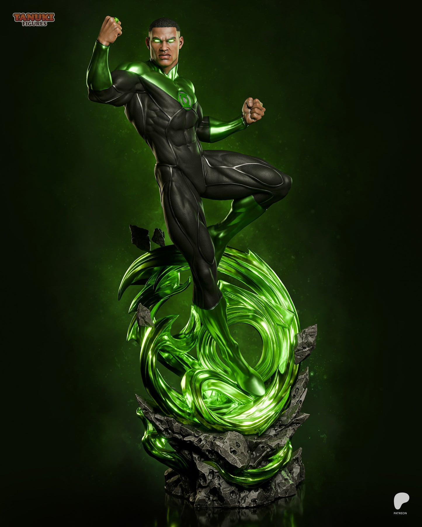 Tanuki Figures Green Lantern