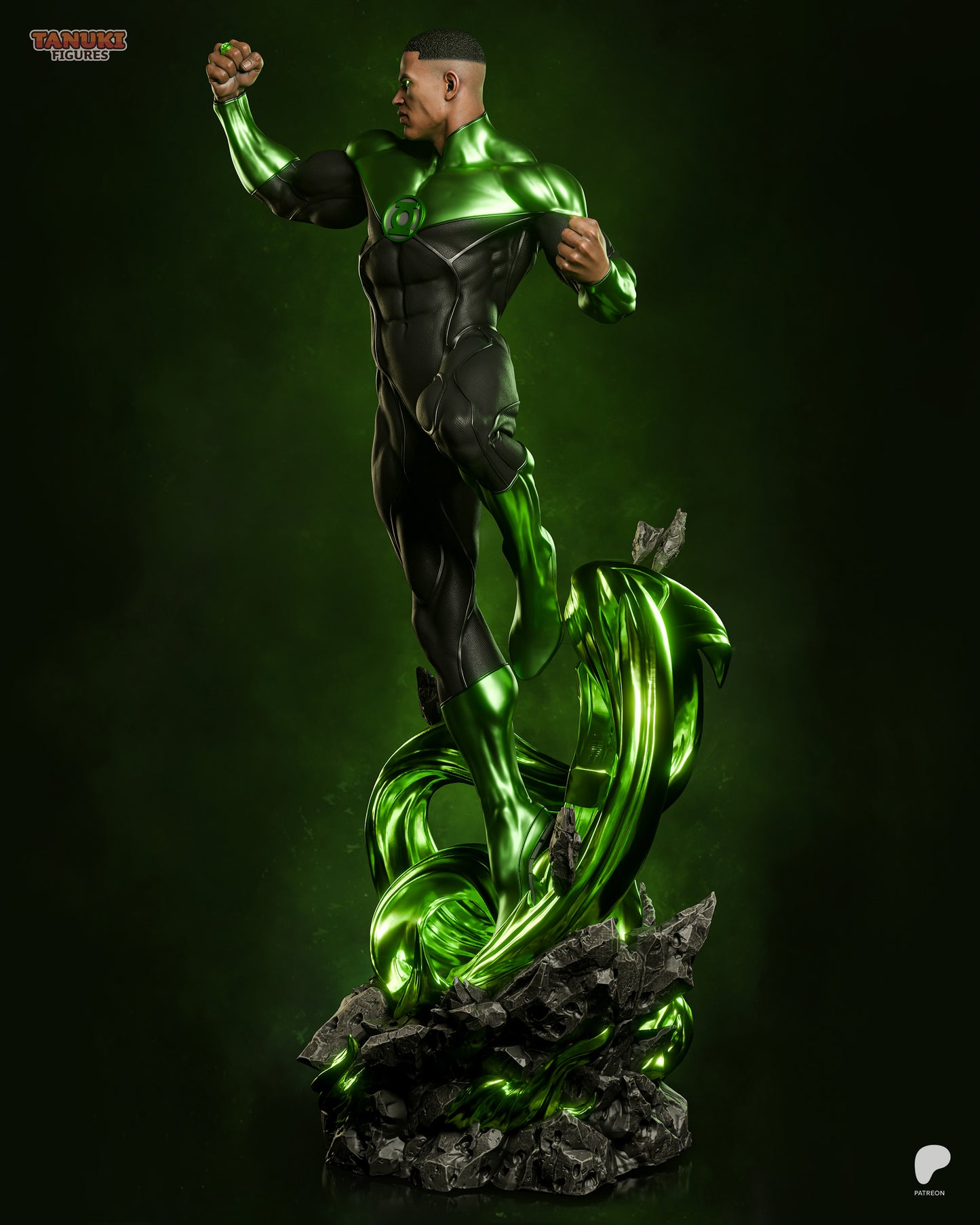 Tanuki Figures Green Lantern
