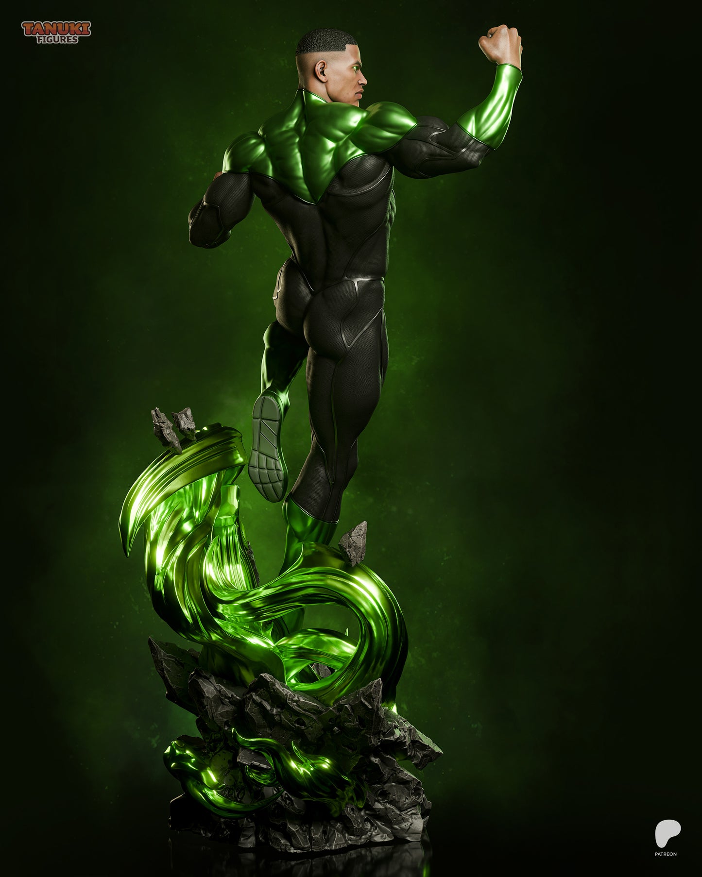Tanuki Figures Green Lantern