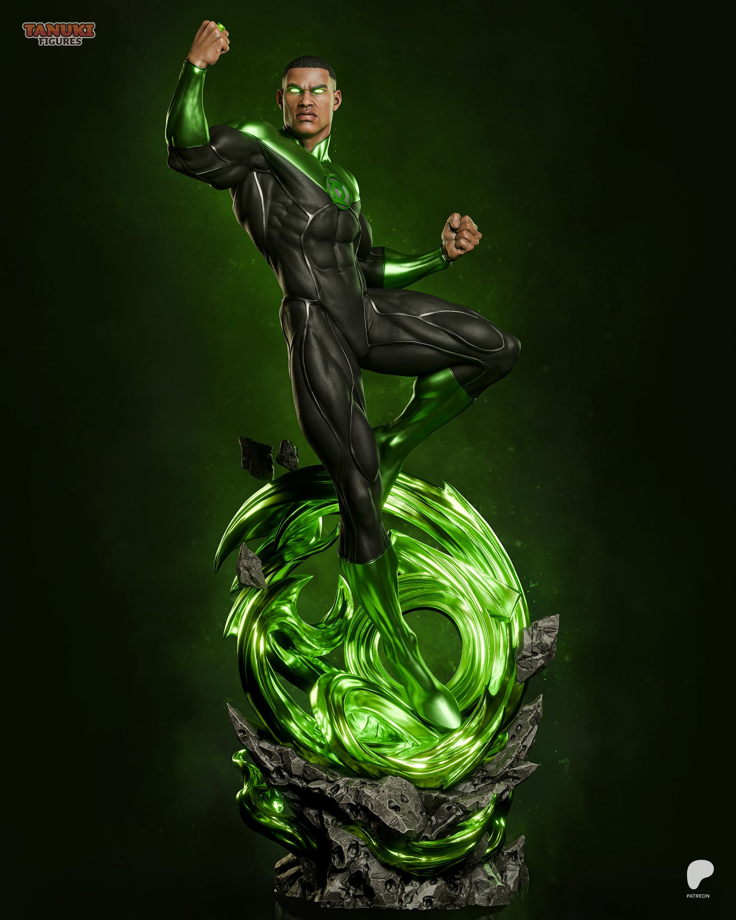 Tanuki Figures Green Lantern