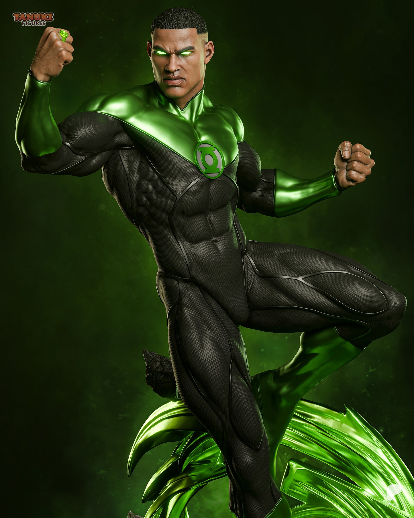 Tanuki Figures Green Lantern