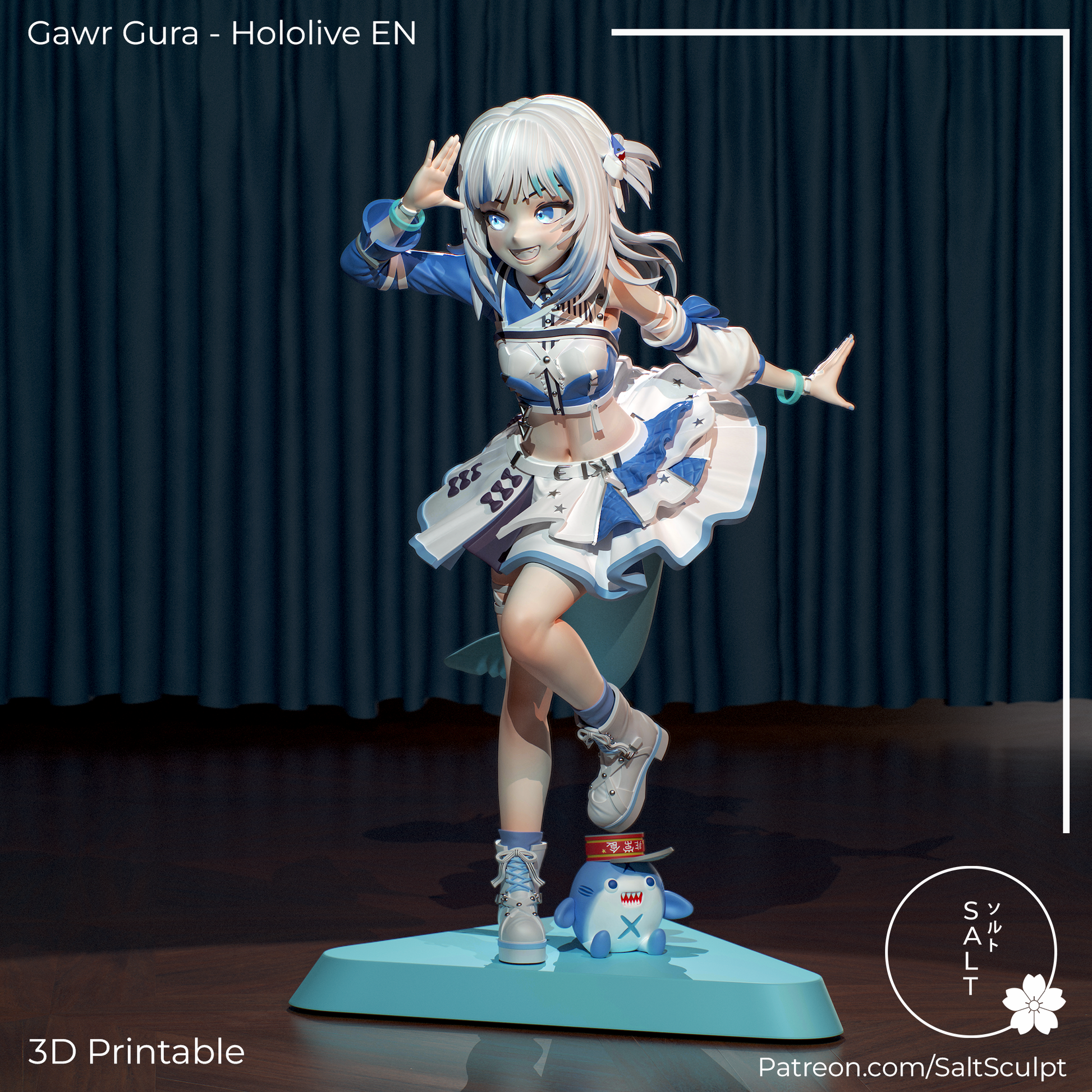 SaltSculpt Gawr Gura (Idol Outfit) - Hololive Black Tails Workshop SaltSculpt Gawr Gura (Idol Outfit) - Hololive Black Tails Workshop