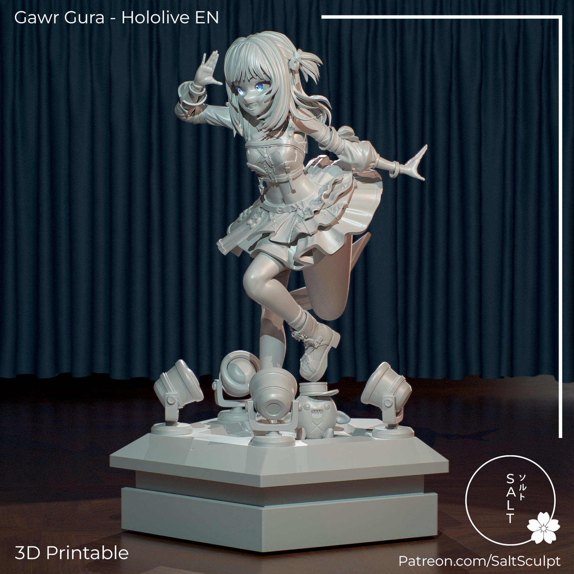 SaltSculpt Gawr Gura (Idol Outfit) - Hololive Black Tails Workshop SaltSculpt Gawr Gura (Idol Outfit) - Hololive Black Tails Workshop