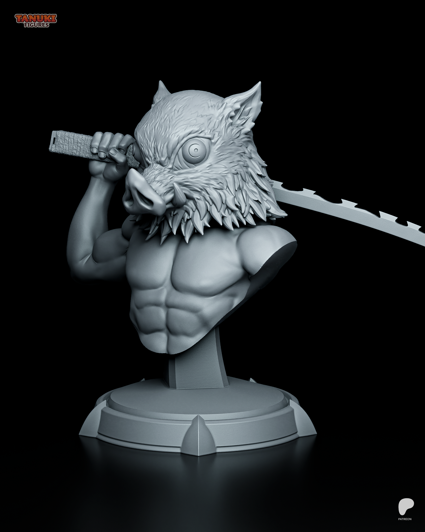 Tanuki Figures Inosuke - Demon Slayer