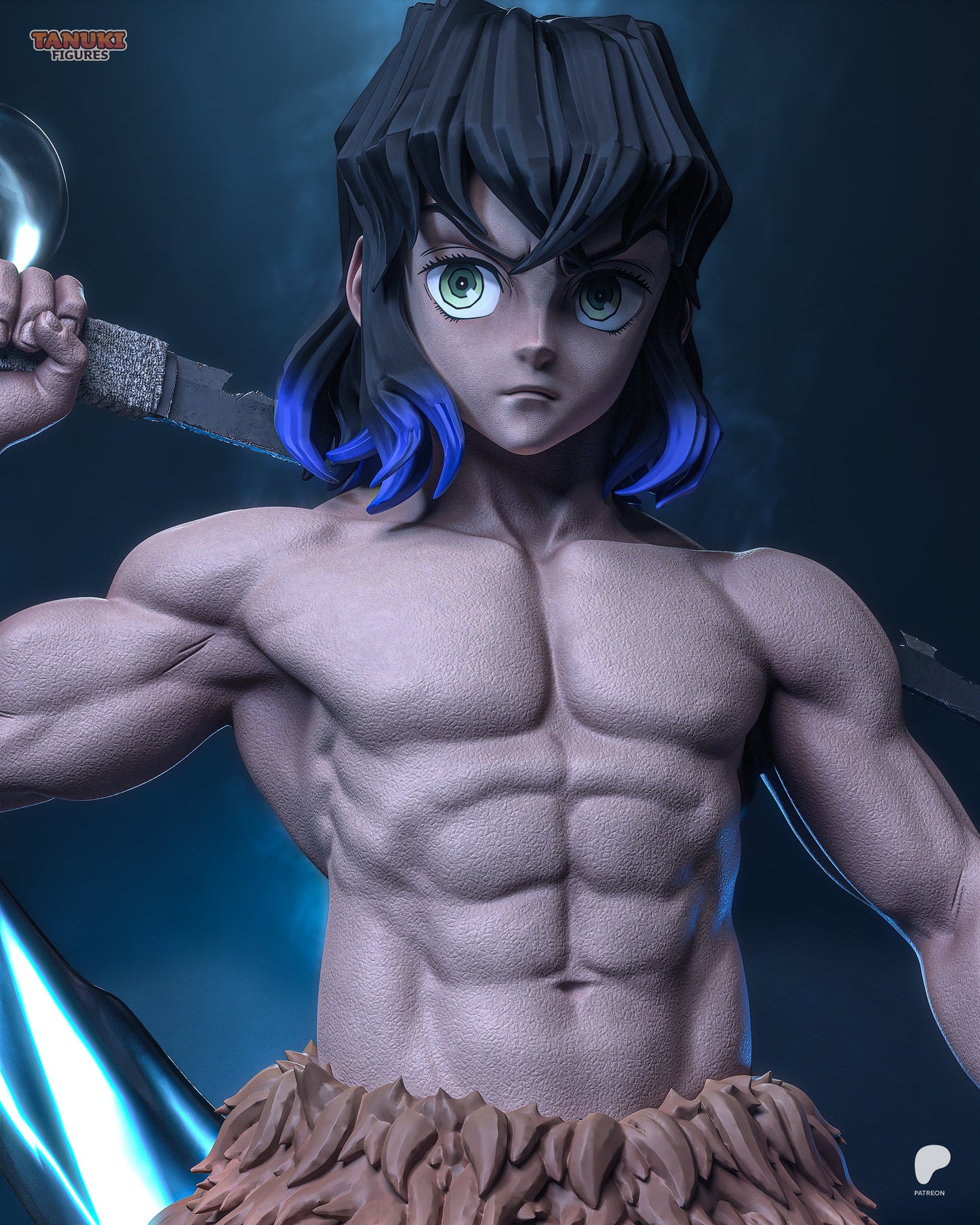 Tanuki Figures Inosuke - Demon Slayer