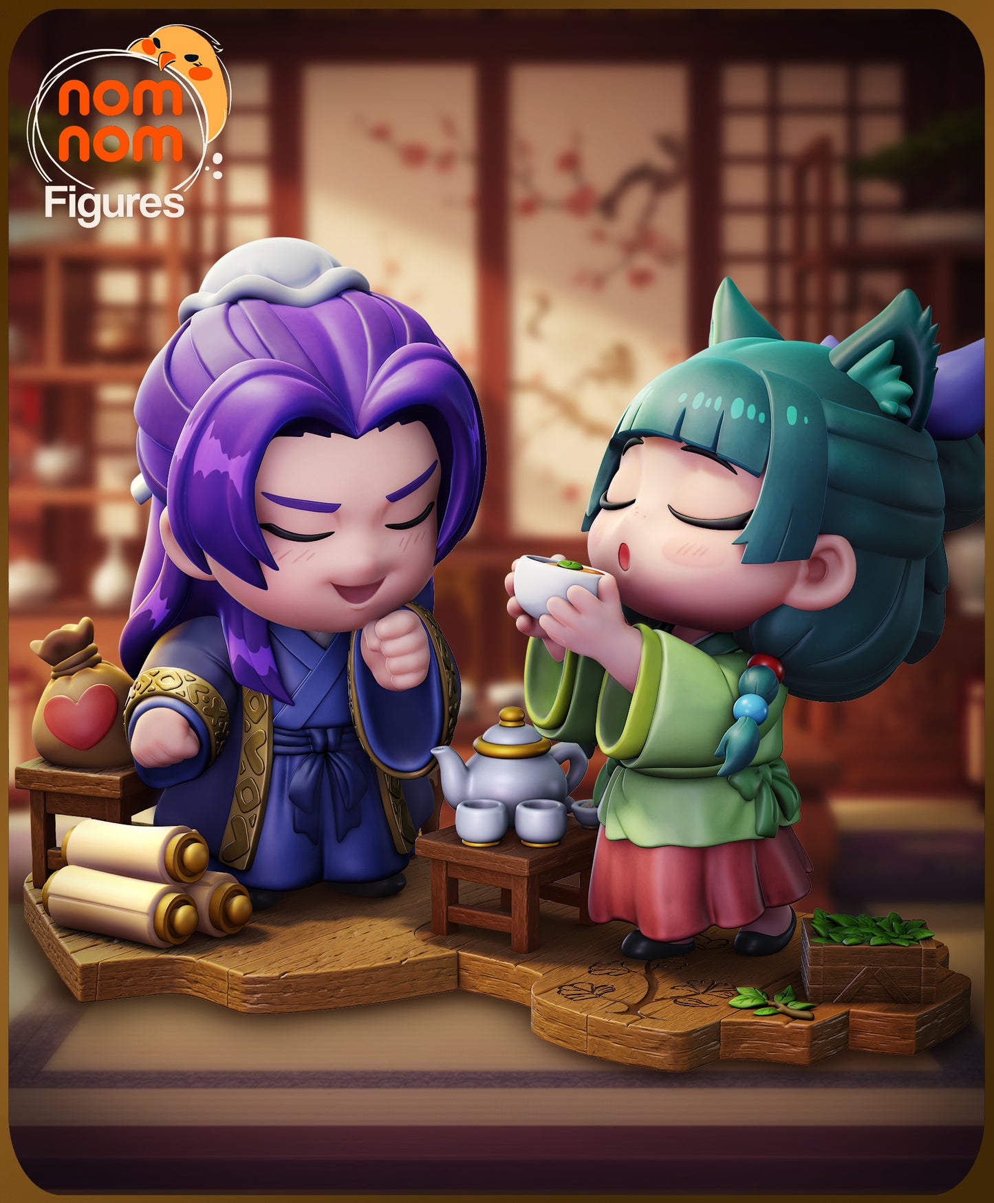 Nomnom Figures Chibi Maomao & Jinshi - Apothecary Diaries