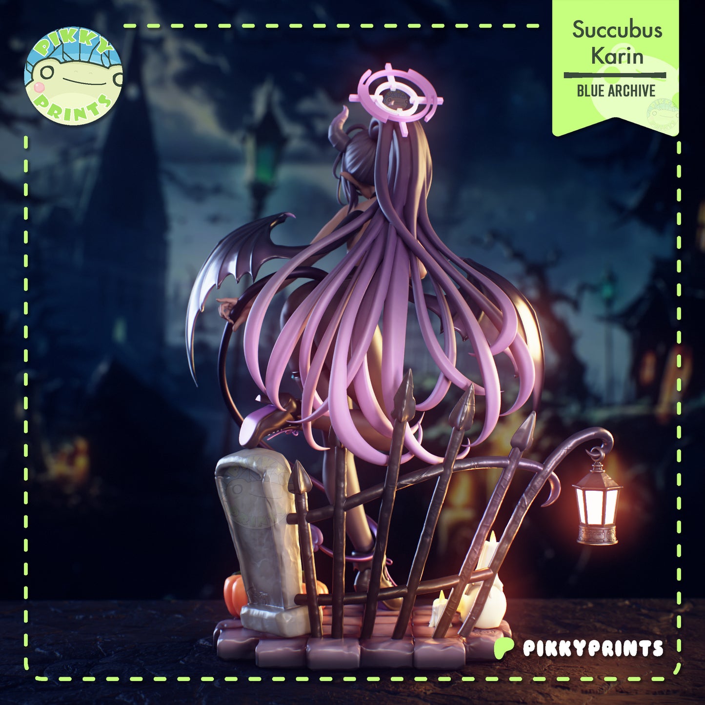 Pikky Prints Succubus Karin - Blue Archive