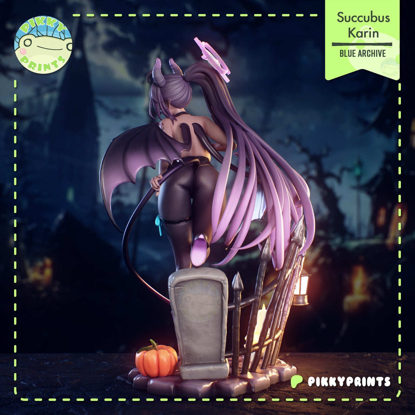 Pikky Prints Succubus Karin - Blue Archive