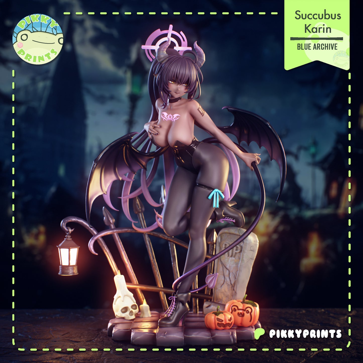 Pikky Prints Succubus Karin - Blue Archive