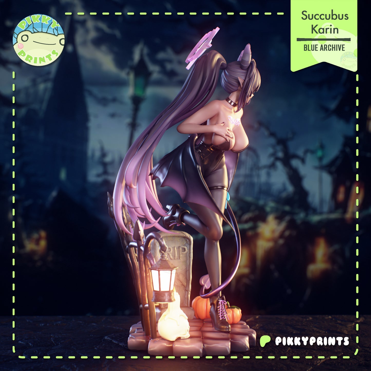 Pikky Prints Succubus Karin - Blue Archive