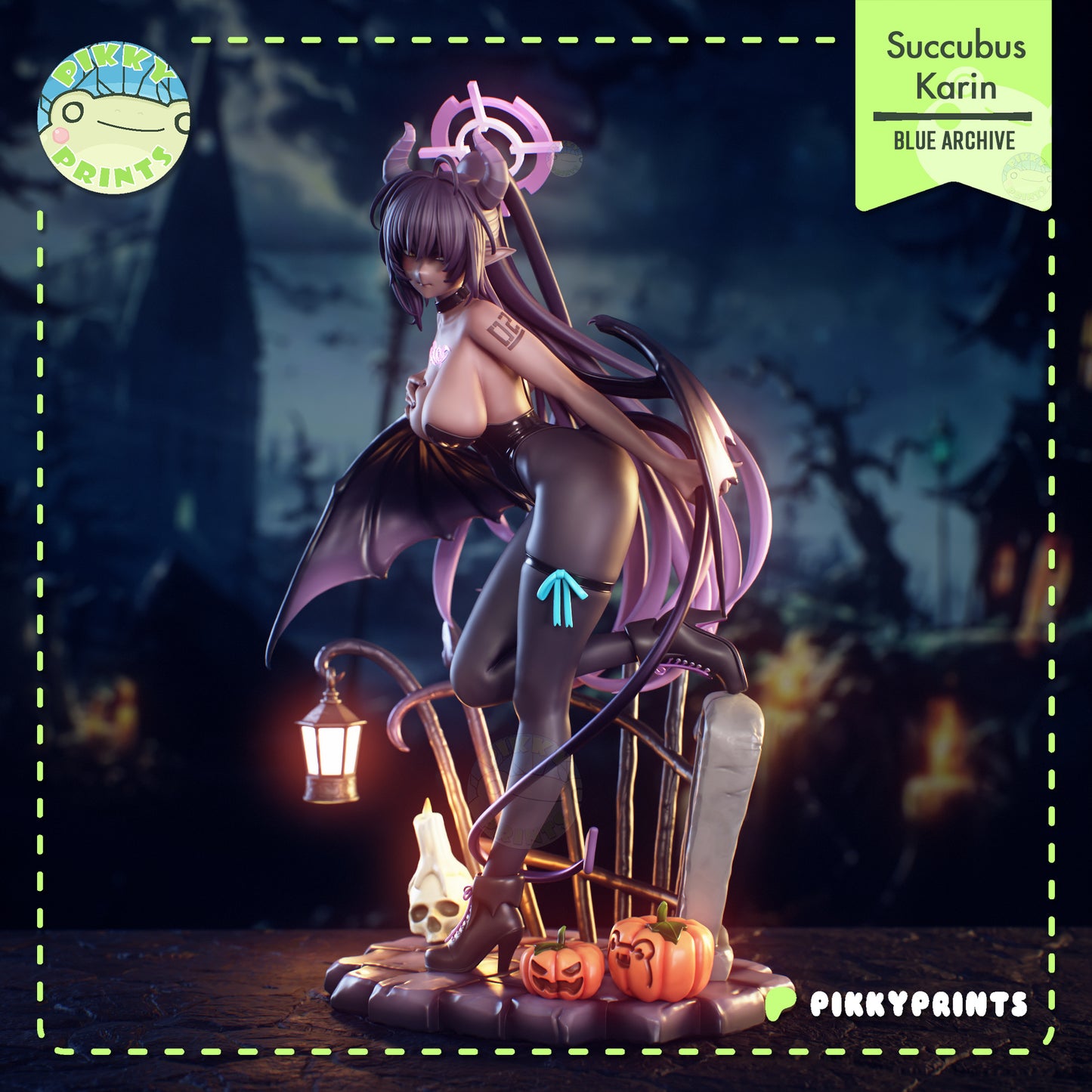 Pikky Prints Succubus Karin - Blue Archive