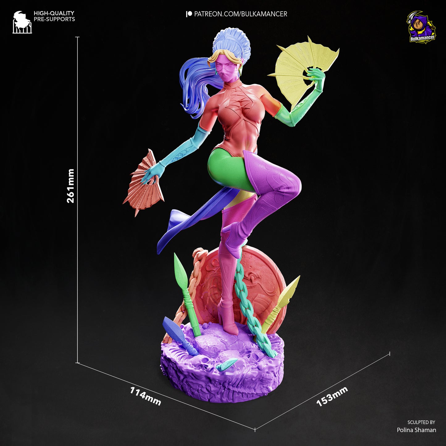 Bulkamancer Sculps Kitana - Mortal Kombat