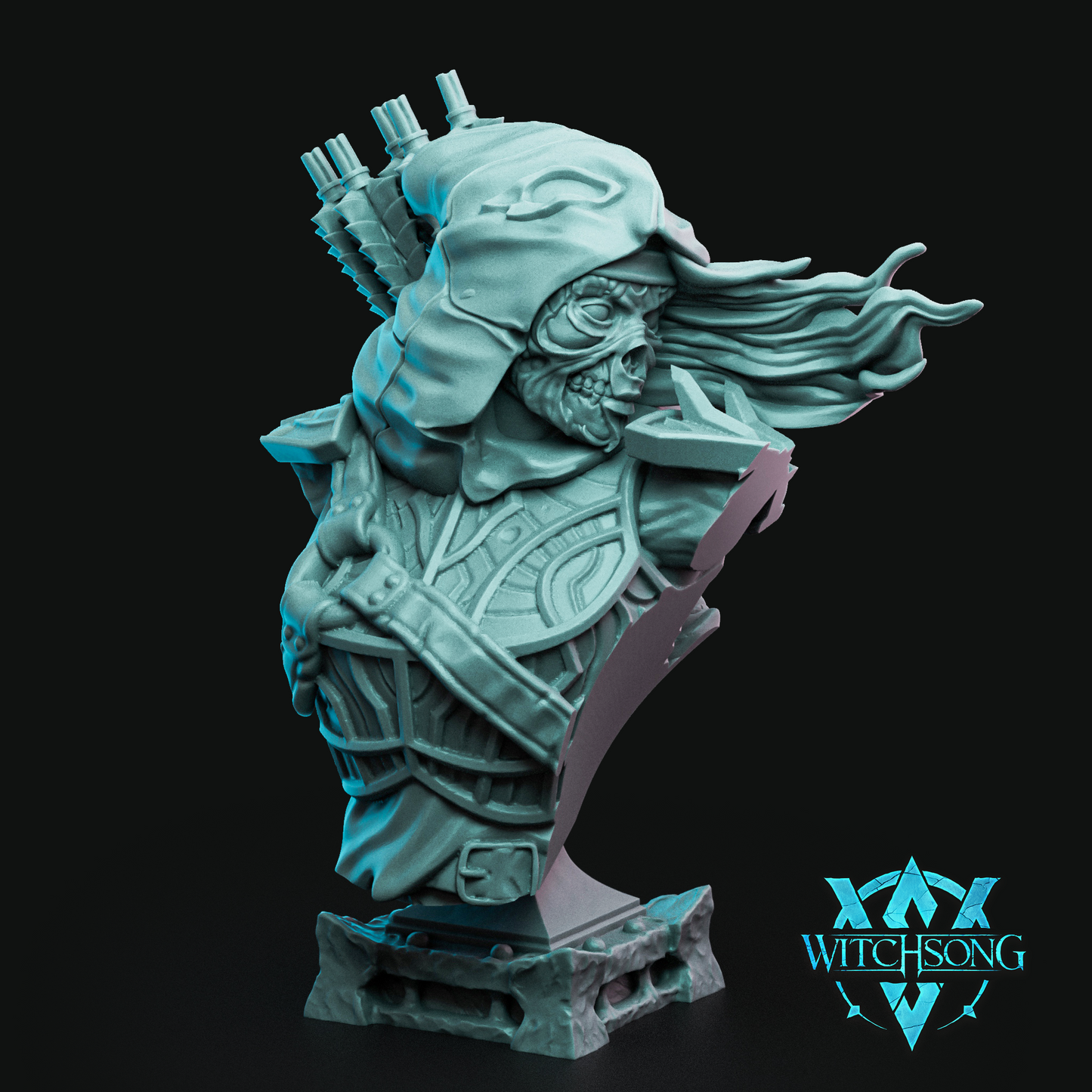 Witchsong Miniatures | Colossal Knight Horror | Lieutenant of the Lost "Archer"