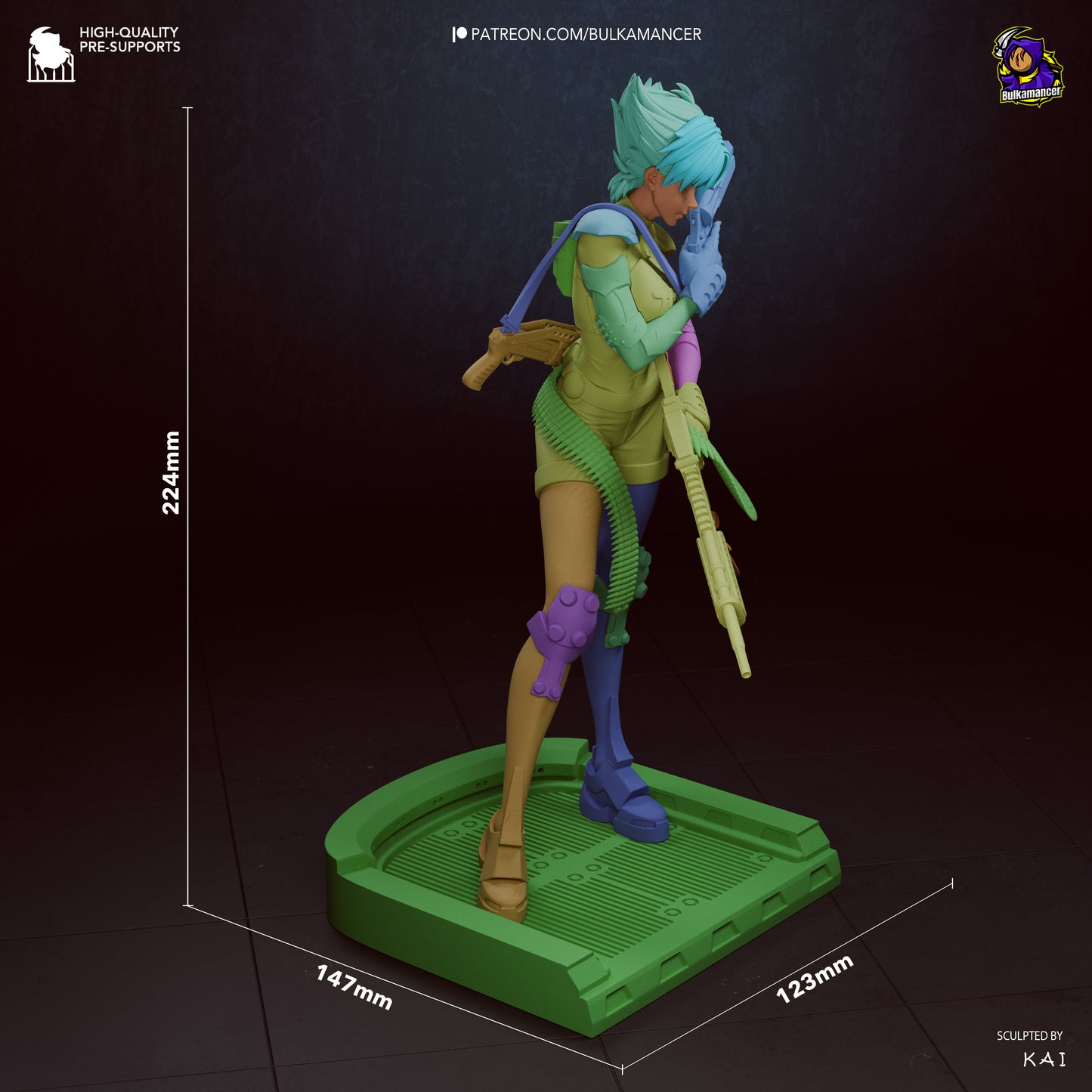 Bulkamancer Sculps Konoko - Oni