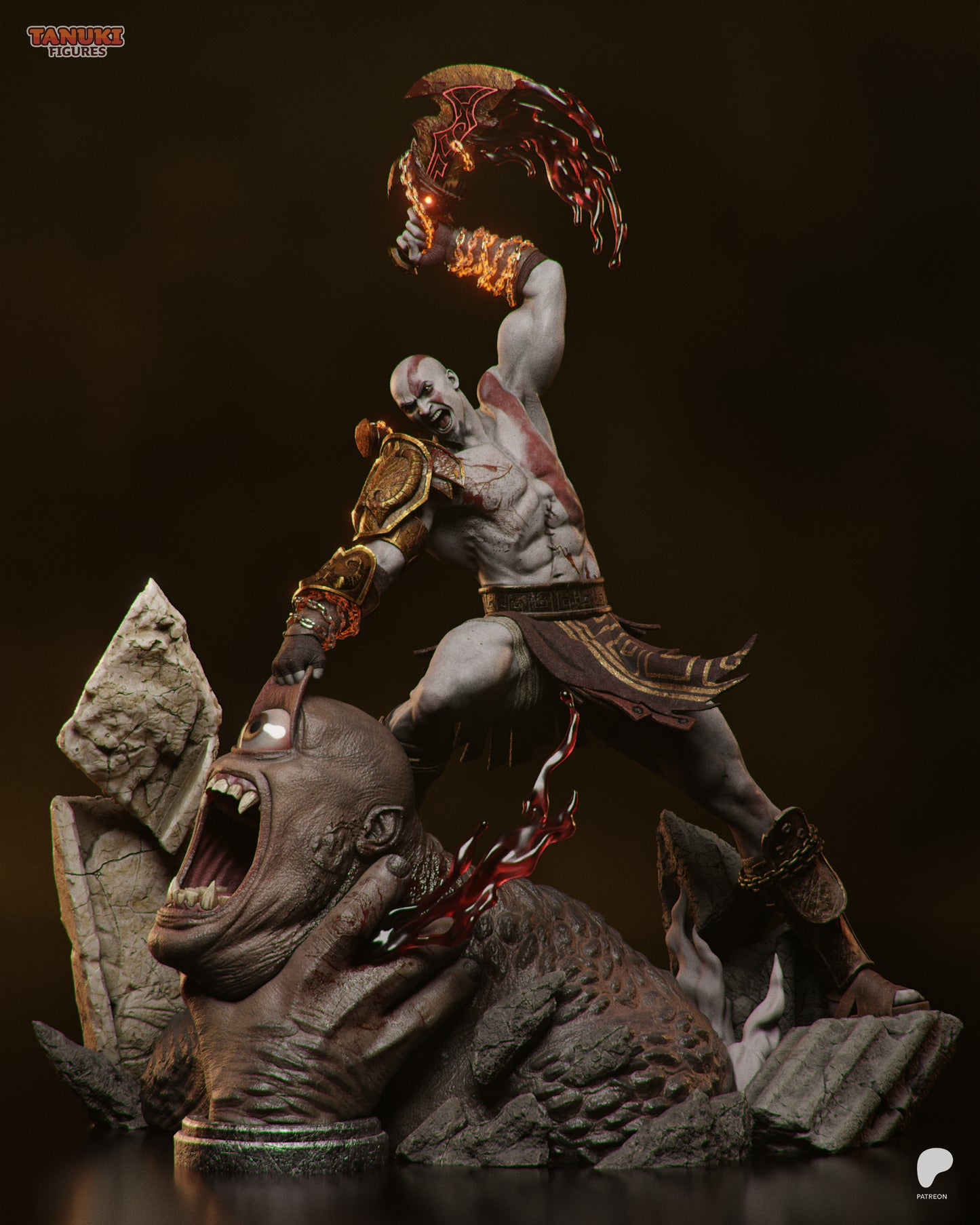 Tanuki Figures Kratos - God Of War