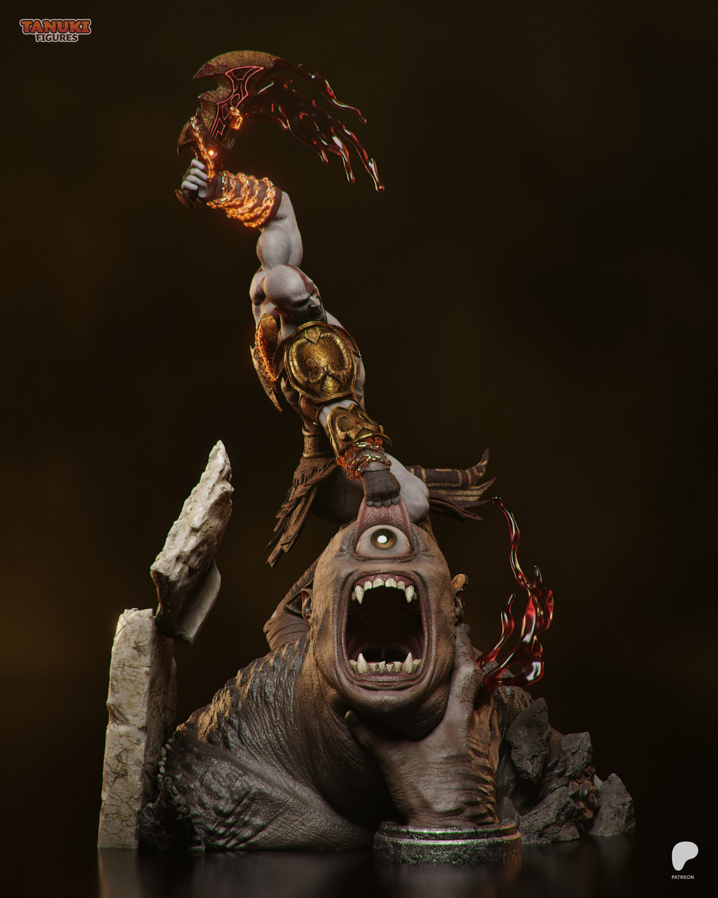Tanuki Figures Kratos - God Of War