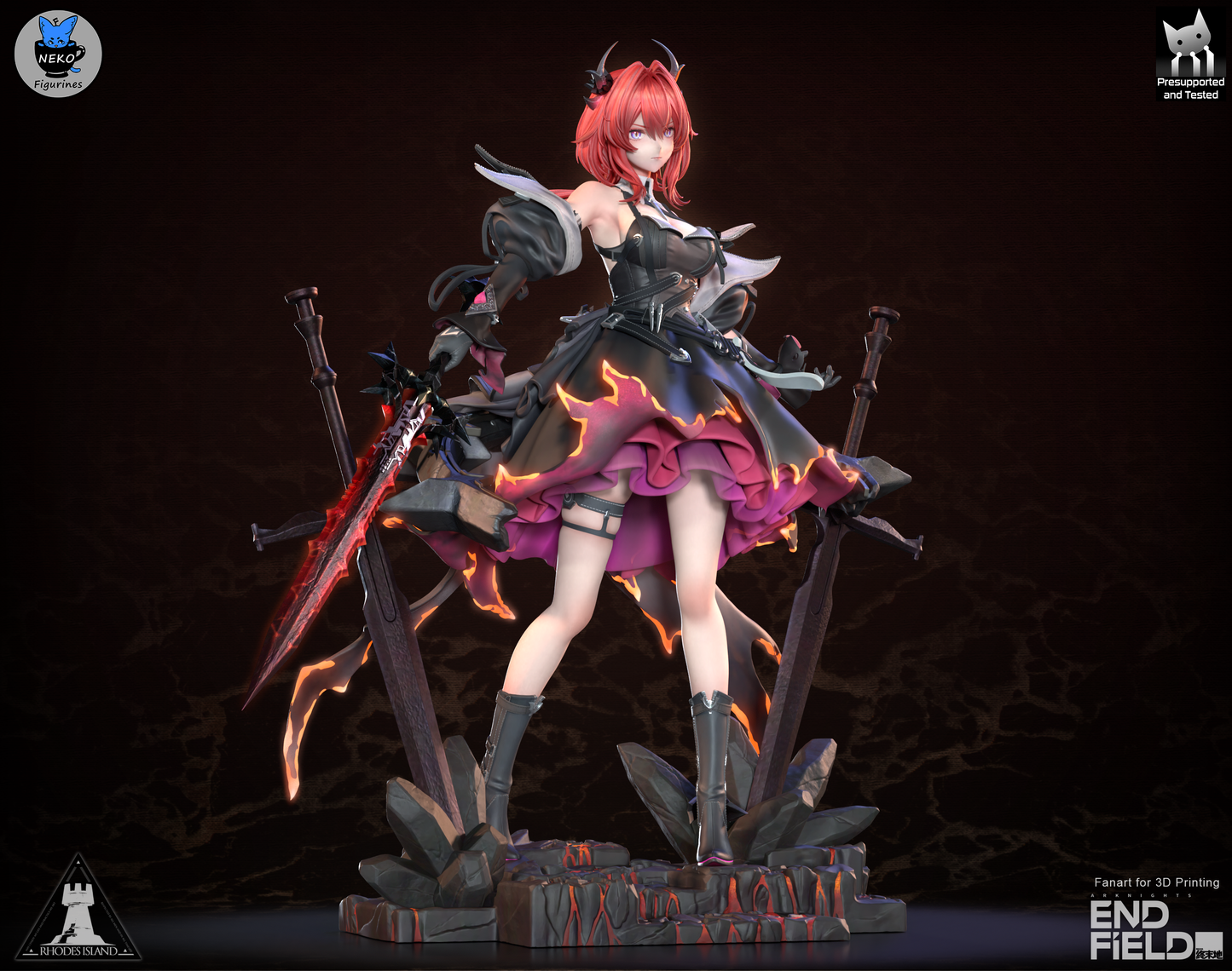 Neko Figurines Laevatain - Arknights Enfield