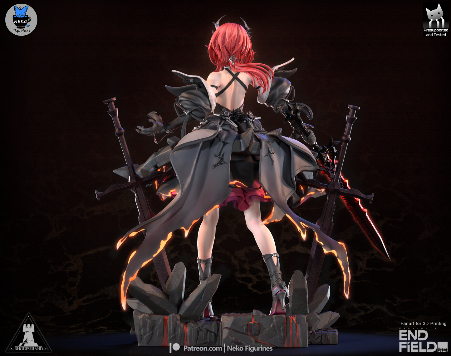 Neko Figurines Laevatain - Arknights Enfield